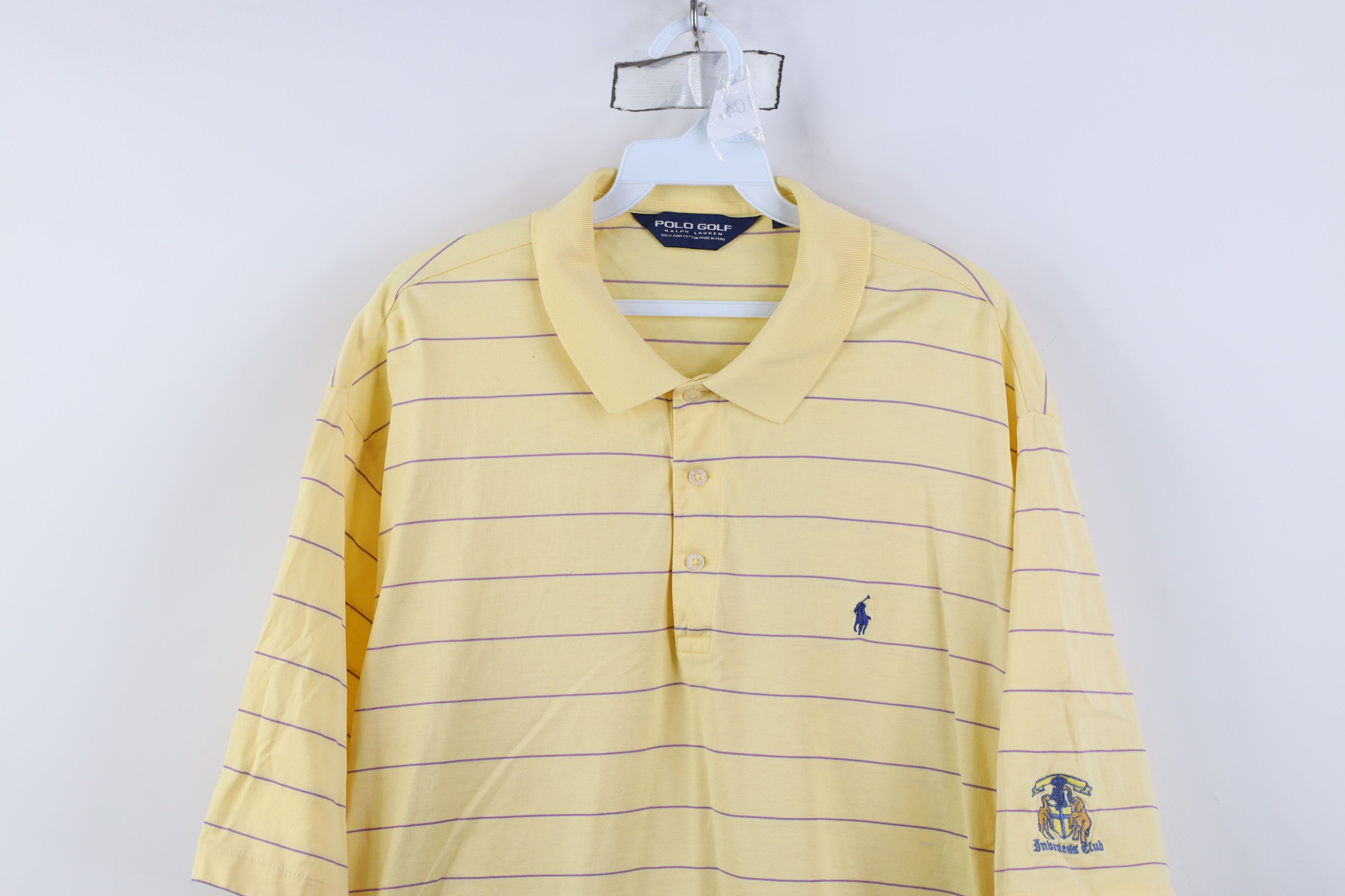 Ralph Lauren Vintage 90s Polo Golf Ralph Lauren Club Striped Polo Shirt Size US XL / EU 56 / 4 - 2 Thumbnail