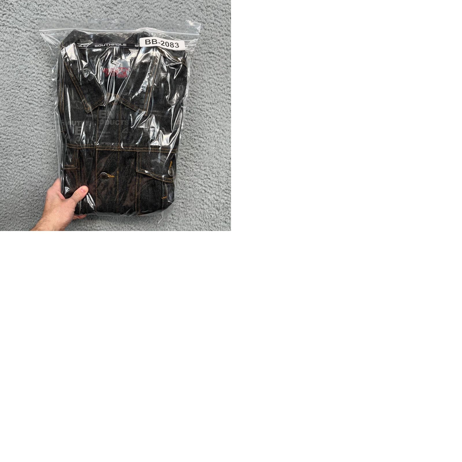Southpole VINTAGE SouthPole Waxed Denim Jacket Mens XL Black AOP Graffiti Streetwear Logo Jacket Size US XL / EU 56 / 4 - 12 Thumbnail