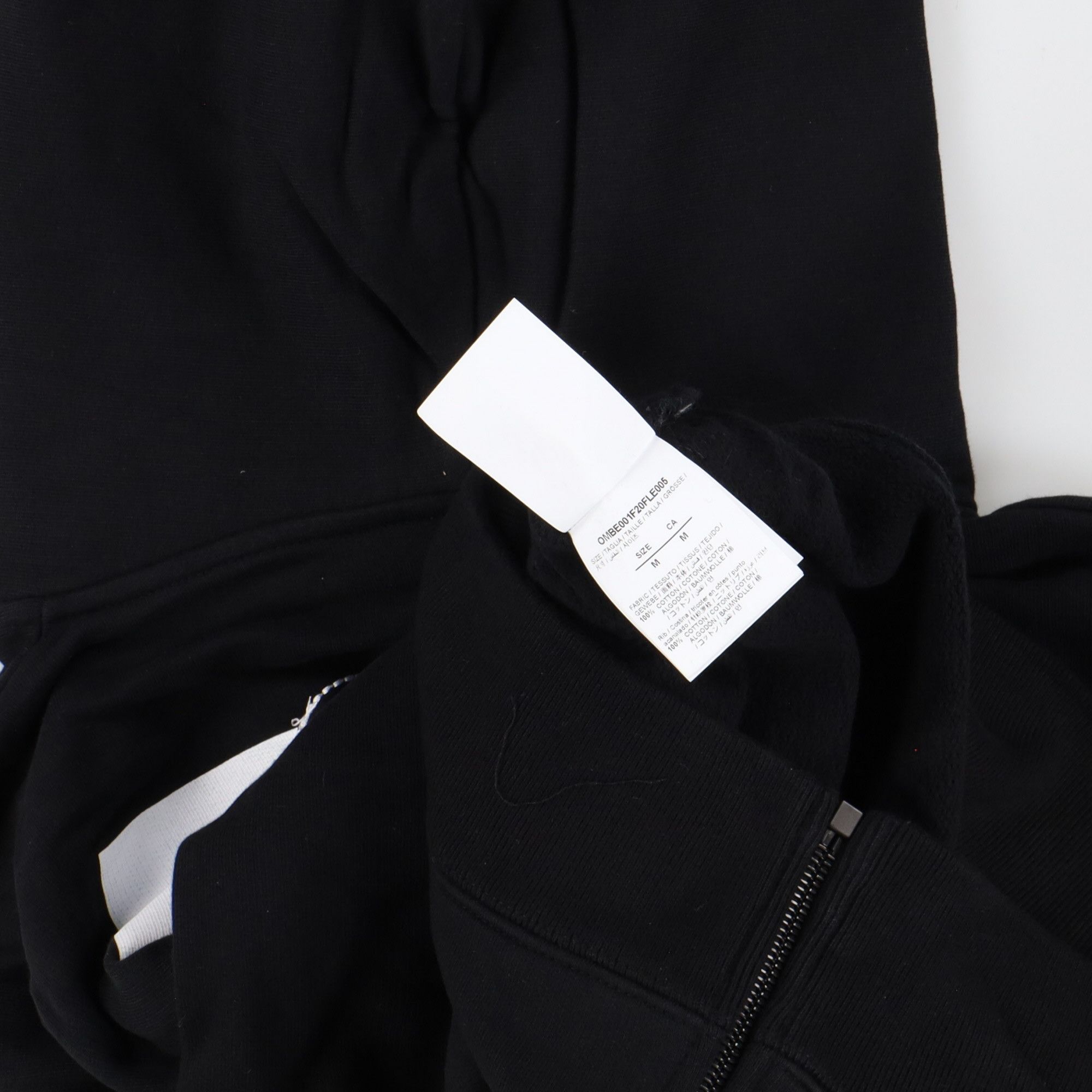 Off-White Black Embroidered Cut Here Arrows Zip Hoodie Size US M / EU 48-50 / 2 - 5 Thumbnail