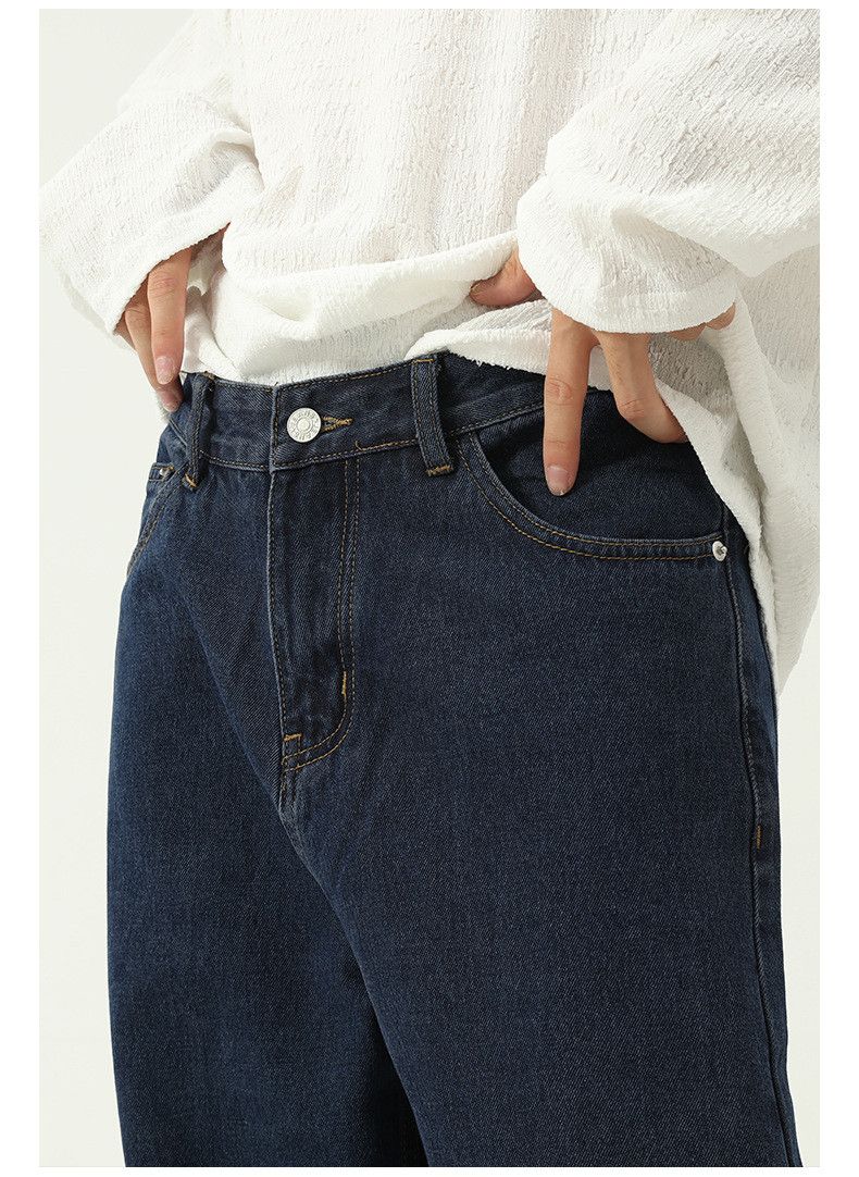 Japanese Brand × Jean Japanese retro dark blue mid-rise jeans Size US 32 / EU 48 - 6 Thumbnail