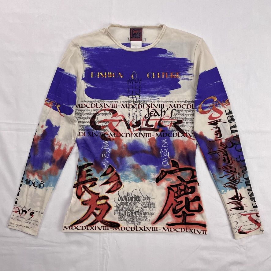 1998 Jean Paul Gaultier Chinese Asia Elastic Top Tee Vintage