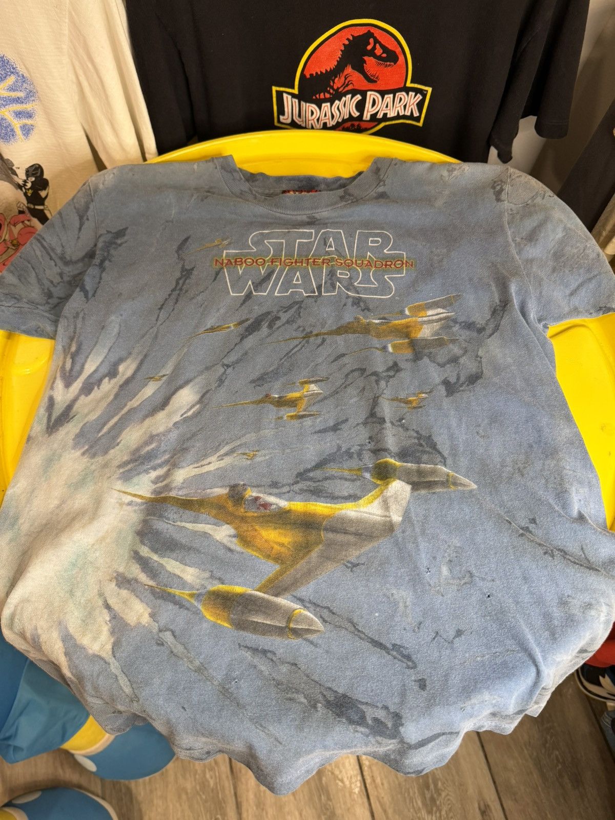Vintage 1980s Star Wars single stitch tie-dye T-shirt Size US M / EU 48-50 / 2 - 3 Thumbnail
