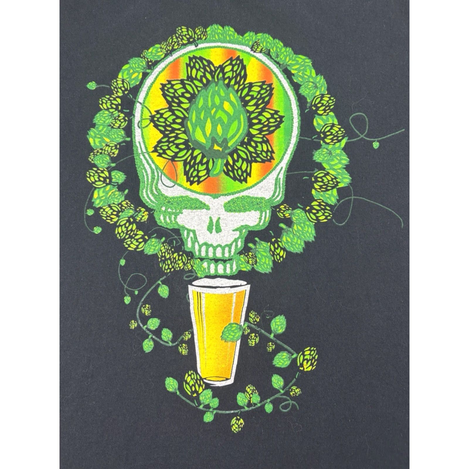 Vintage VINTAGE Grateful Dead Band T Shirt M Black Beer Music Y2k Crew Neck Short Sleeve Graphic Print Men Regular Cotton Double-Sided Size US M / EU 48-50 / 2 - 2 Thumbnail