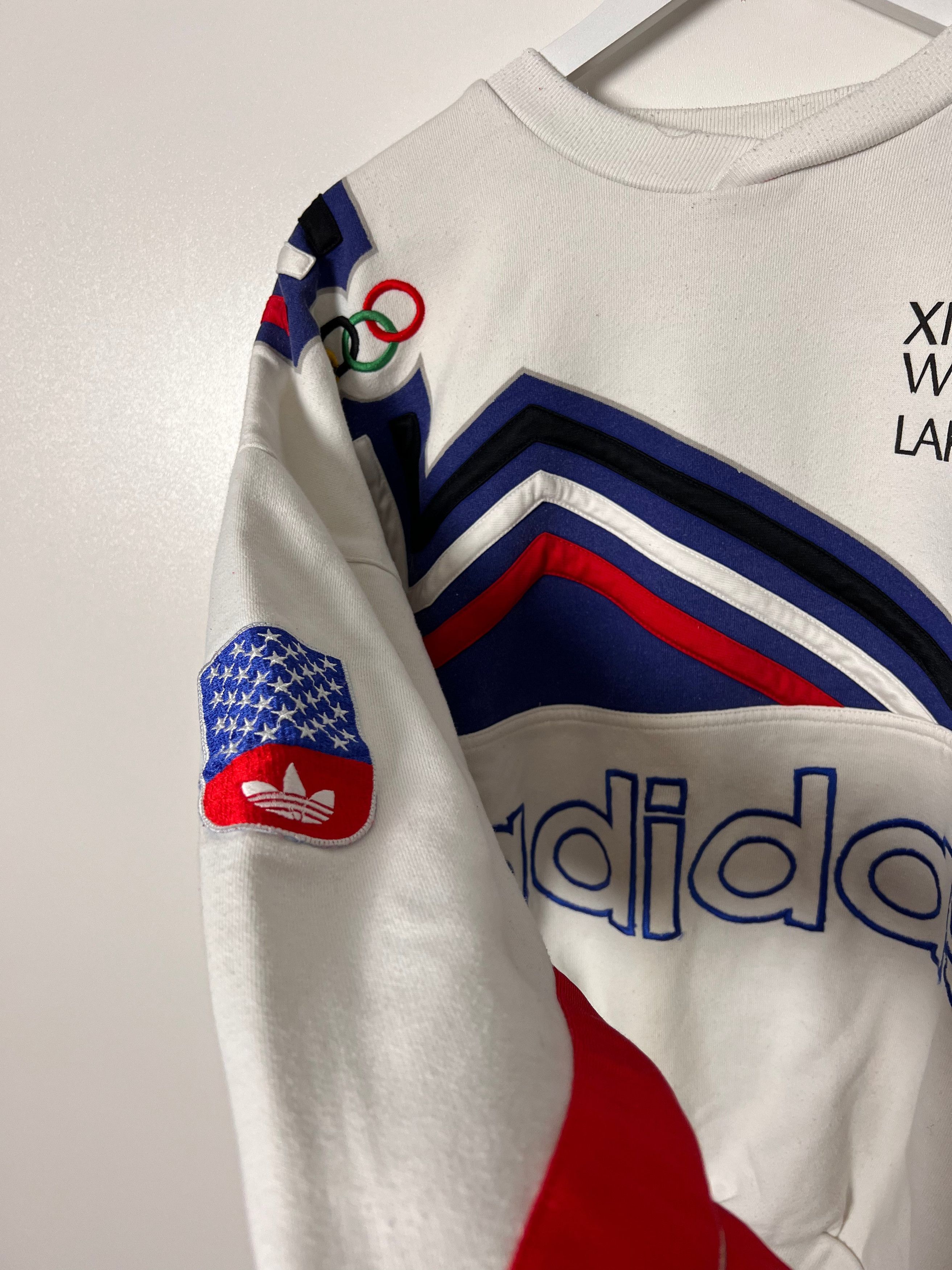 Adidas 90's Adidas Lake Placid Olympic Games 1980 Sweatshirt Size US L / EU 52-54 / 3 - 4 Thumbnail