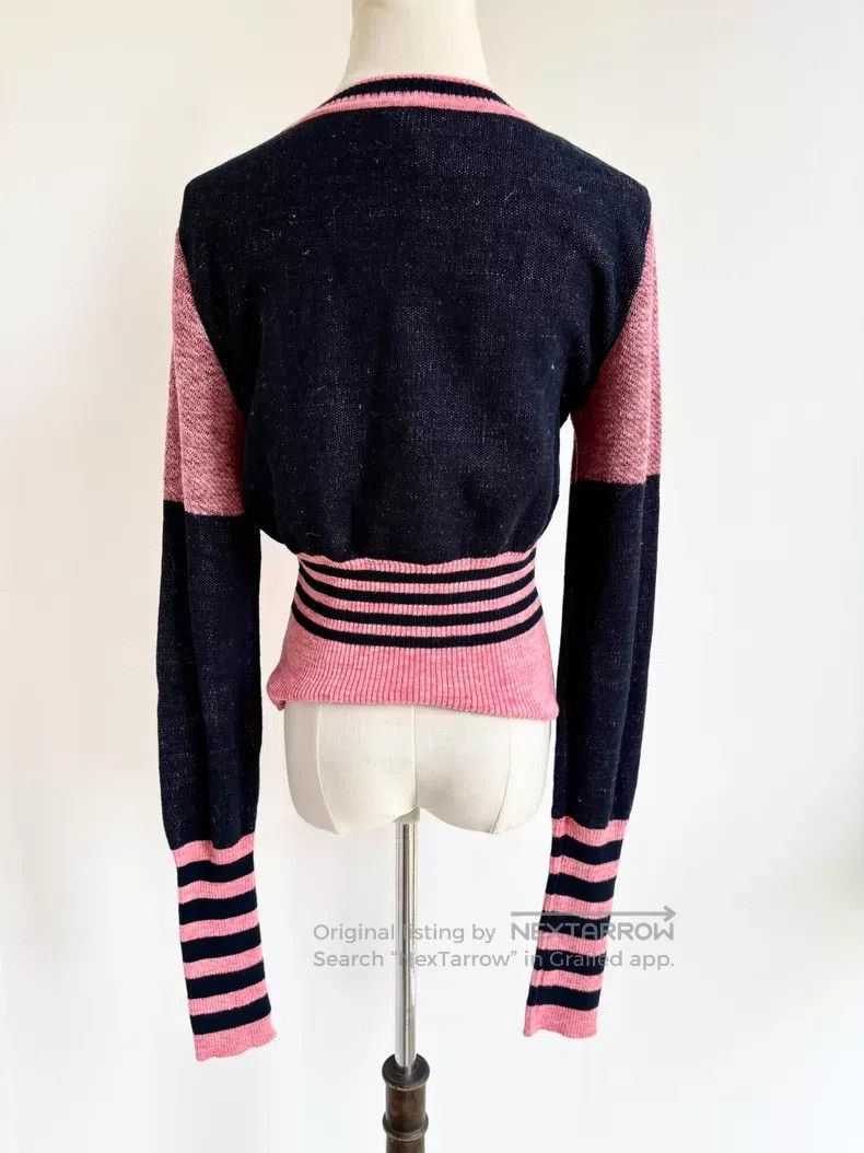 Vivienne Westwood Vivienne Westwood Pink and Black Striped Big Graphic Knitt Size ONE SIZE - 4 Thumbnail