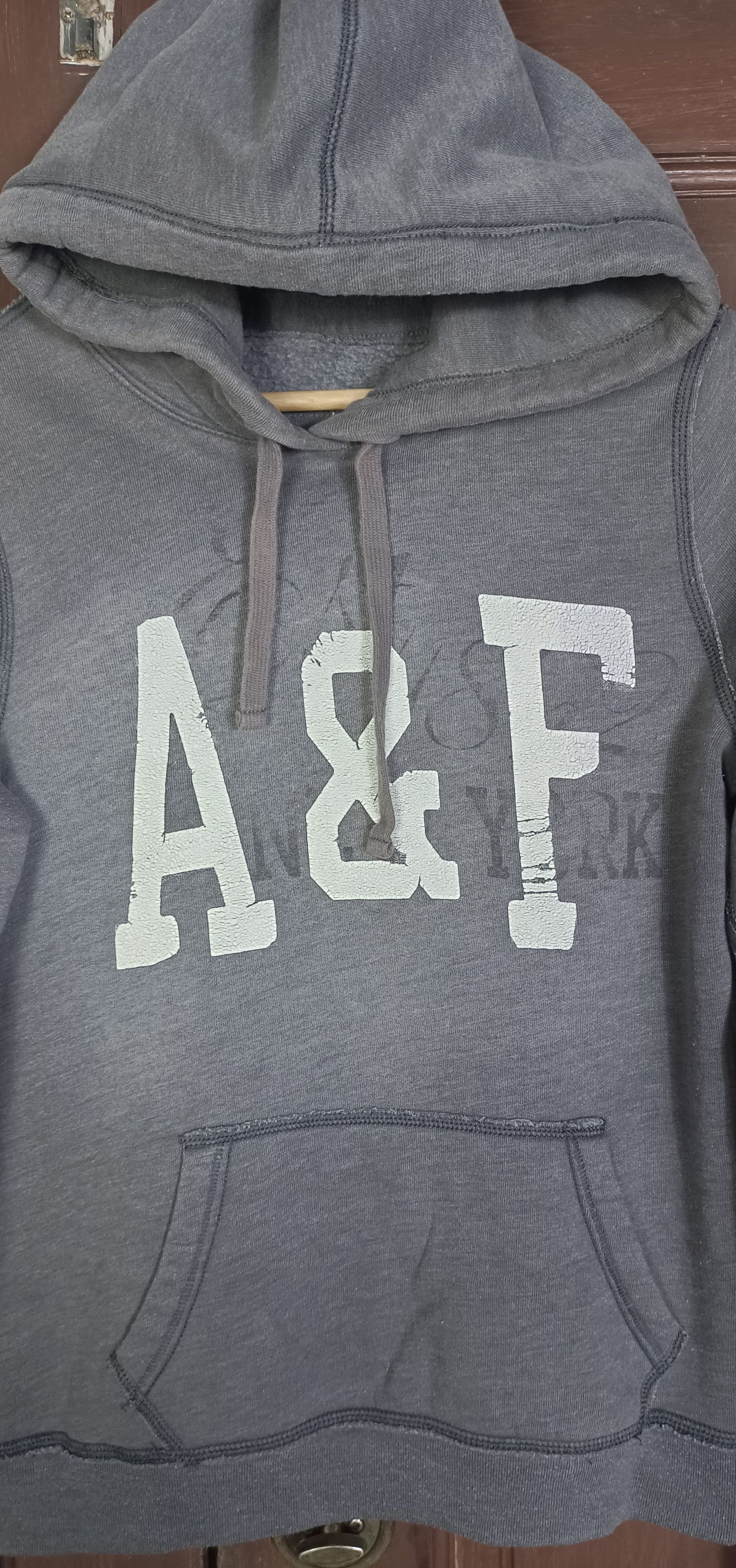 Abercrombie & Fitch × Vintage Abercrombie & Fitch Spell Out Hoodie Size US S / EU 44-46 / 1 - 4 Thumbnail