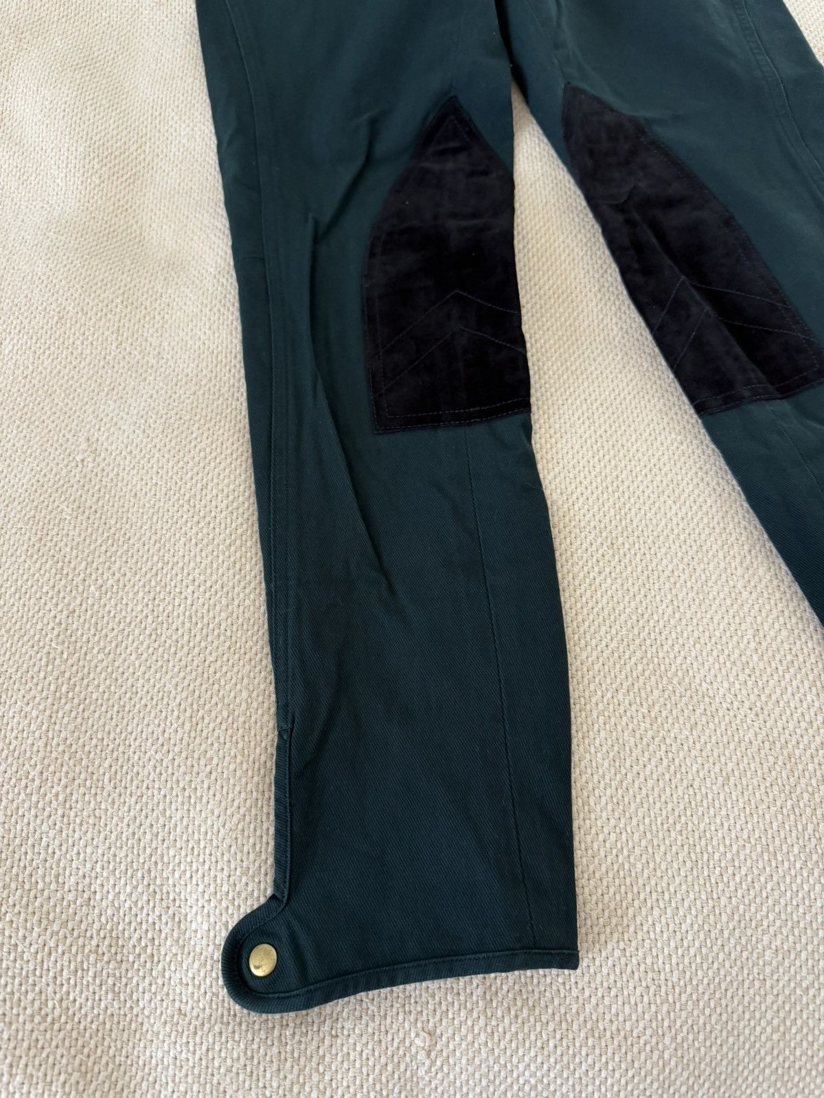 Polo Ralph Lauren Ralph Lauren Hunter Green Equestrian PantsSuede Patches Size 27" / US 4 / IT 40 - 6 Thumbnail