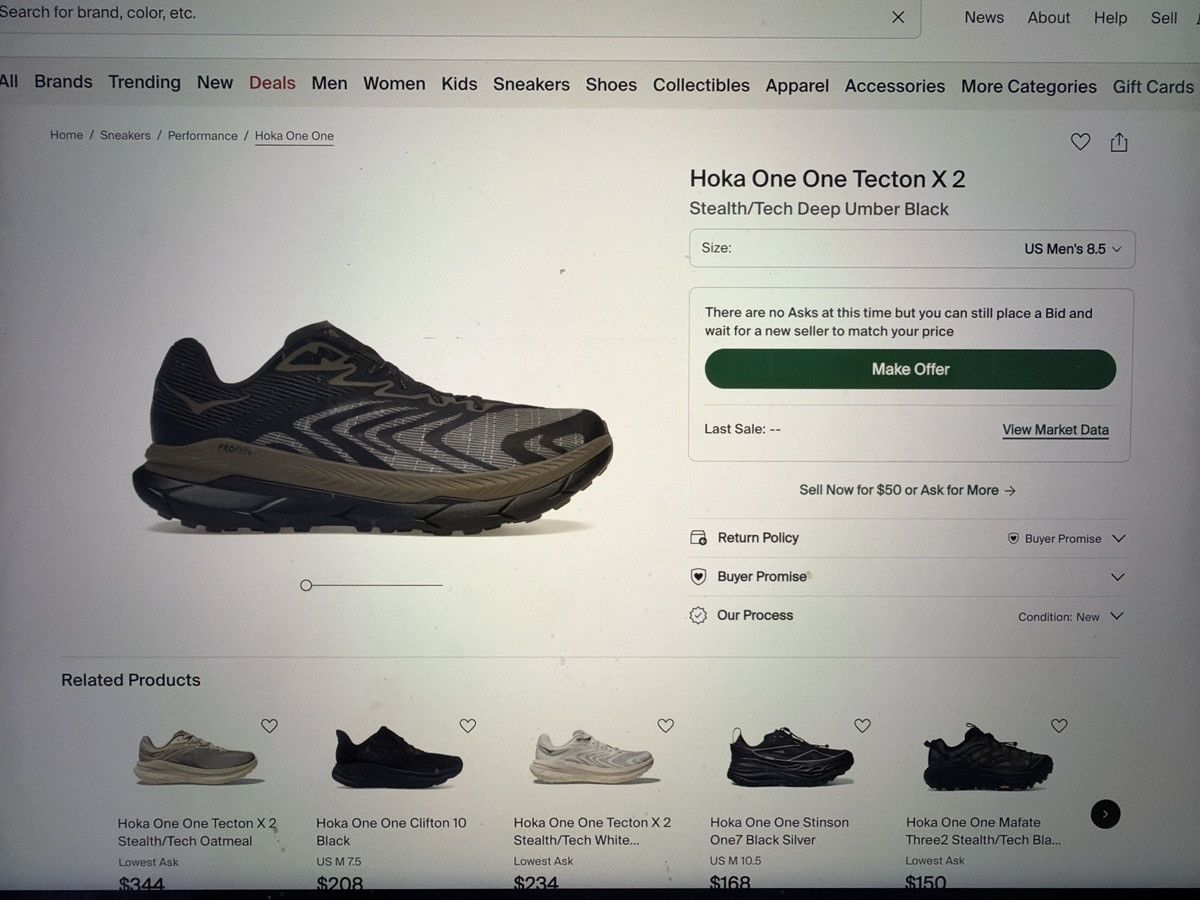 Hoka Hoka One One Tecton X 2 Size US 8.5 / EU 41-42 - 6 Thumbnail