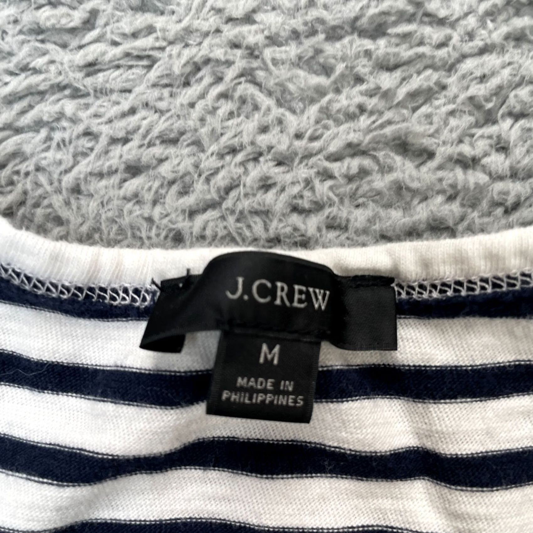 J.Crew VINTAGE J.CREW Dress Womens M White Stripe Sleeveless V-Neck Mini Swingy Casual Party/Cocktail Travel Beach Preppy 90s Mens Womens Girls Size M / US 6-8 / IT 42-44 - 3 Thumbnail