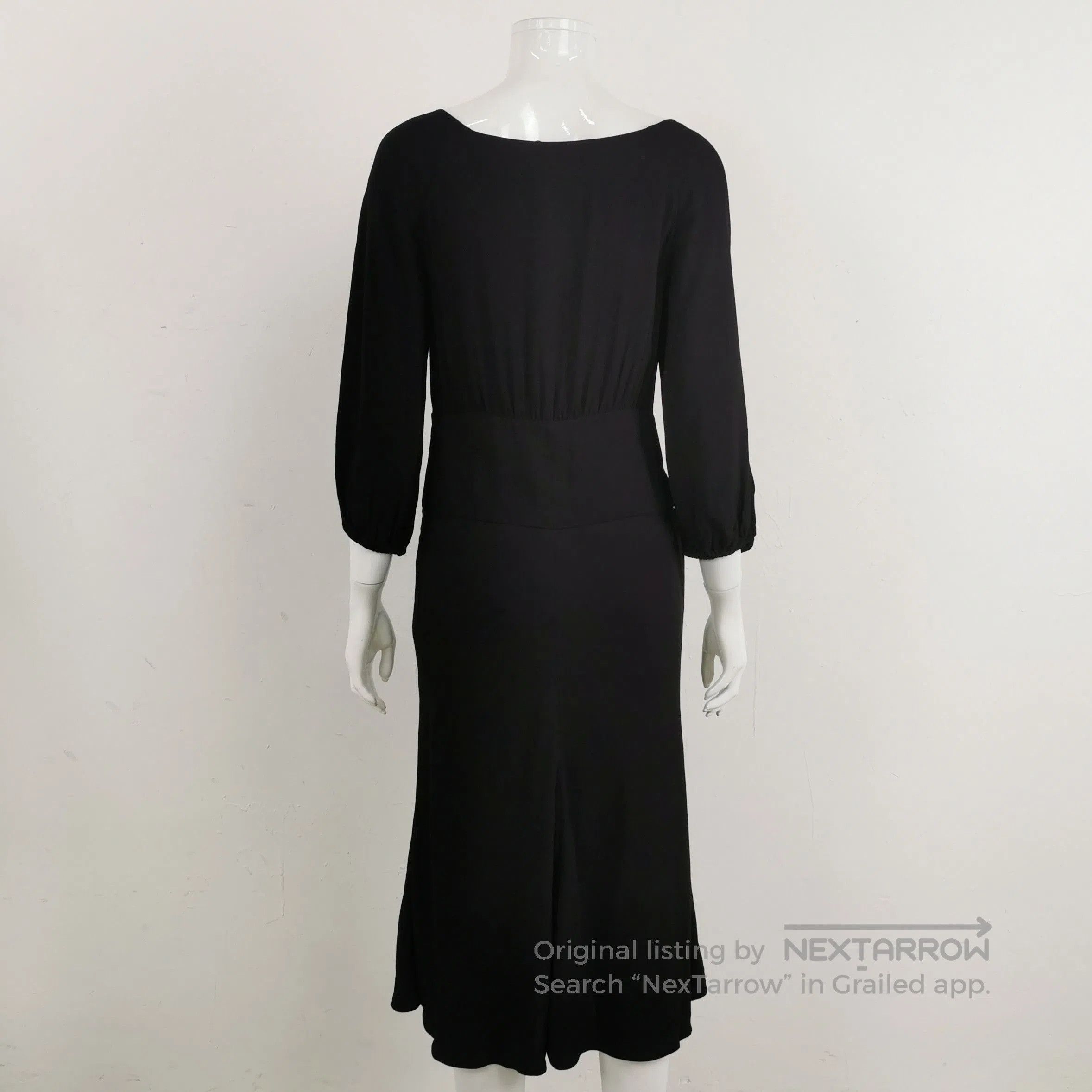 Prada Prada Black Long Sleeve Dress Size 42 . Size L / US 10 / IT 46 - 2 Thumbnail