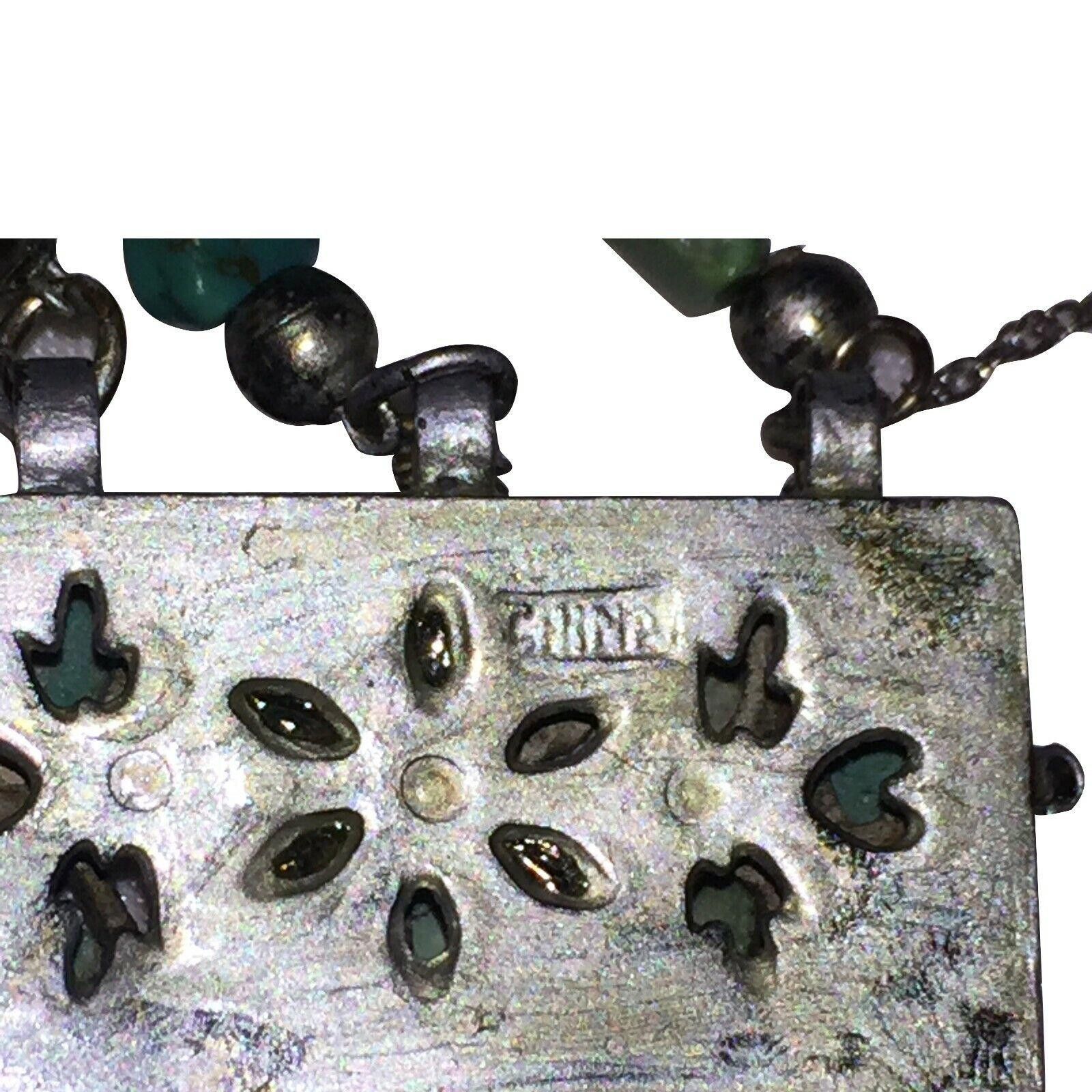 Designer Chinese Art Deco Turquoise Necklace & Bracelet Set Size ONE SIZE - 11 Thumbnail
