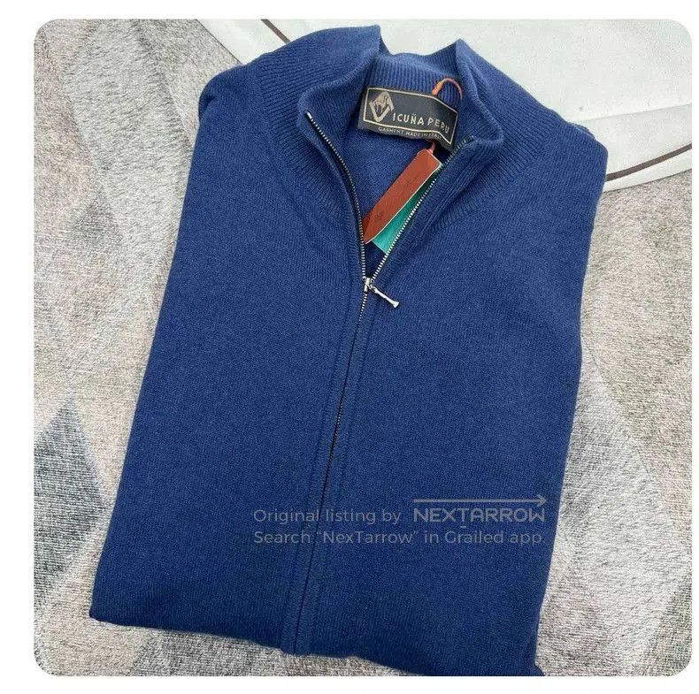 Loro Piana Loro Piana Vicuna Knit Jacket. Size US XL / EU 56 / 4 - 1 Thumbnail