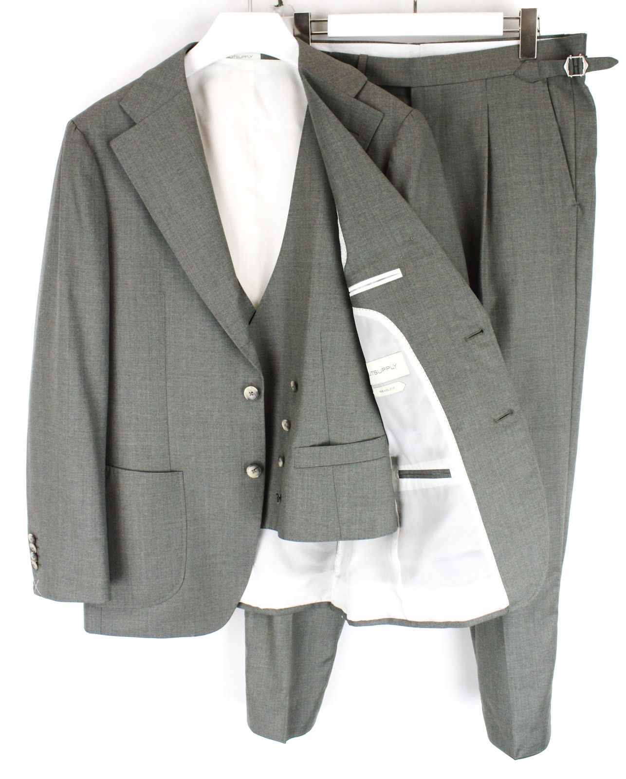 Suitsupply SUITSUPPLY Havana Patch Wide Lapel Ferrara Suit Men's UK 38 Size 38R - 1 Thumbnail