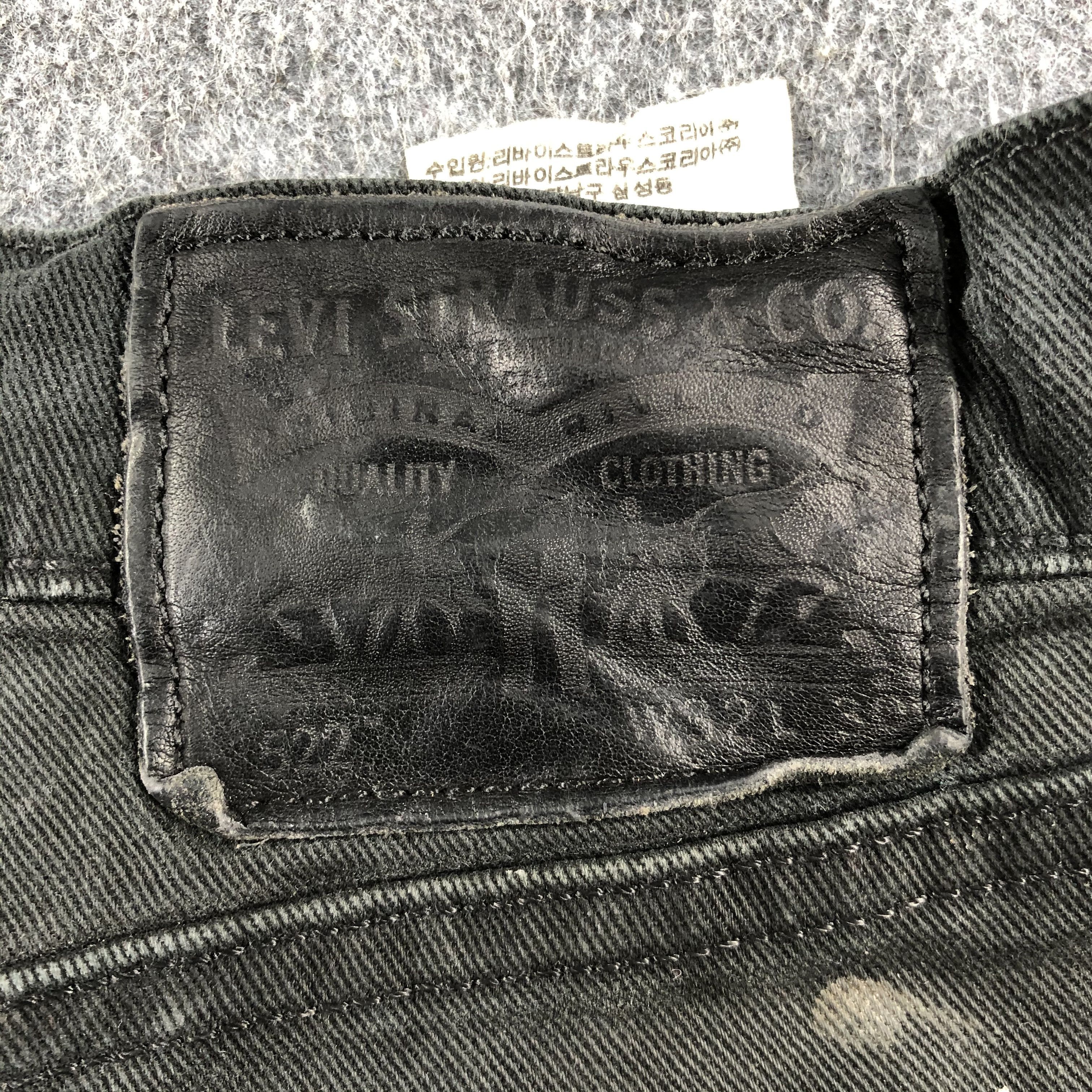 Levi's Vintage Faded Black Levis 501 Jeans-J2572 Size US 34 / EU 50 - 5 Thumbnail