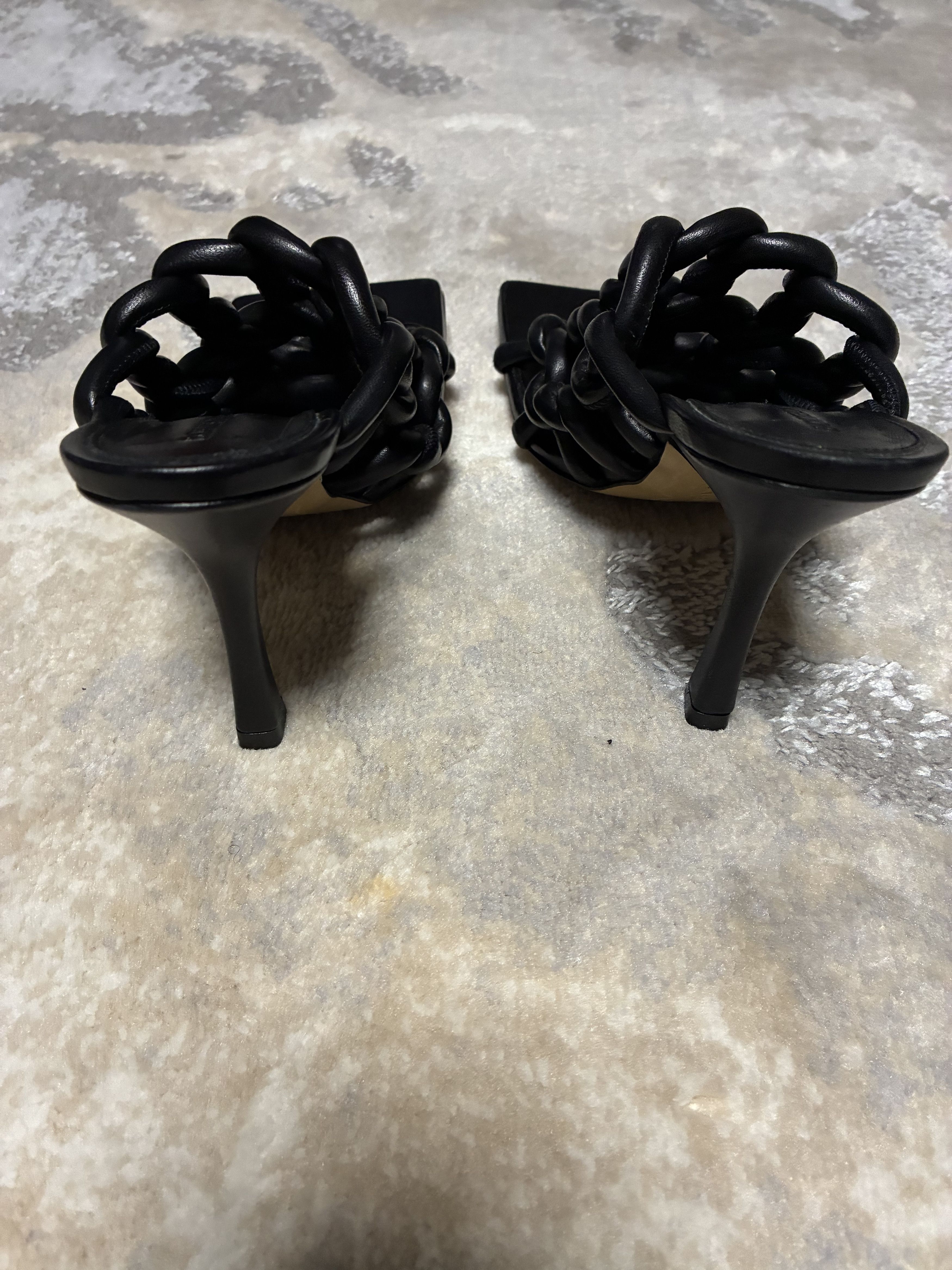 Bottega Veneta Bottega Black Heel Sandals Size US 6.5 / IT 36.5 - 3 Thumbnail