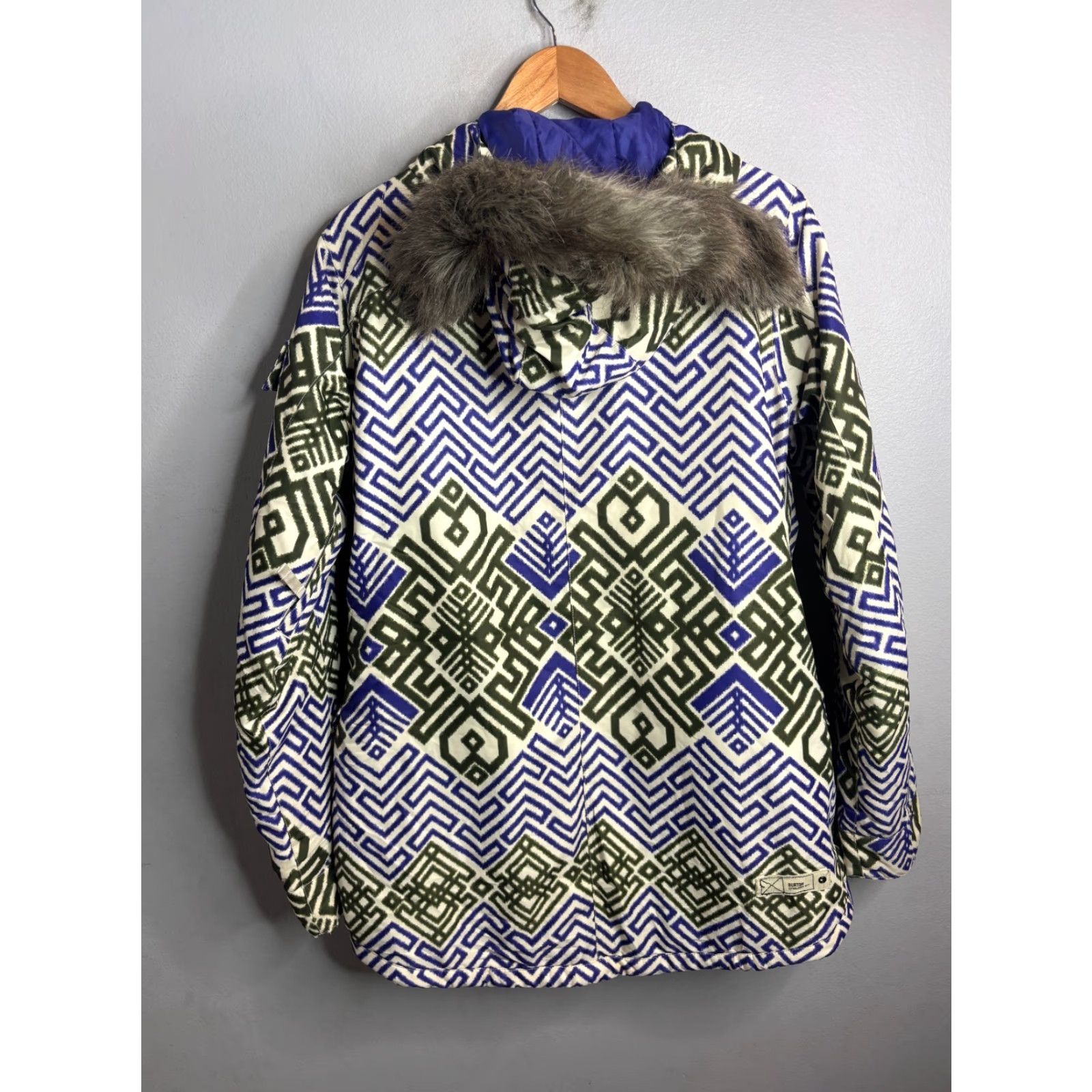 Burton Burton Womens Large Jacket GMP Eleanor Dryride Hooded Faux Fur Insulated Purple Regular Zip Snowboard Jacket Womens Size L / US 10 / IT 46 - 6 Thumbnail