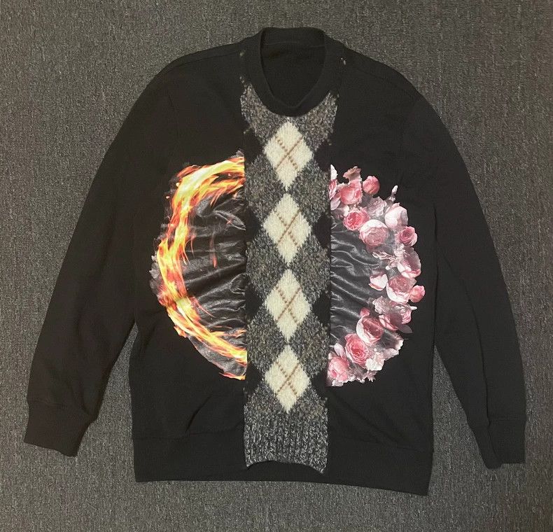 Givenchy Givenchy Unlabeled Unisex Asymmetrical Hooded Sweatshirt Size US M / EU 48-50 / 2 - 2 Thumbnail