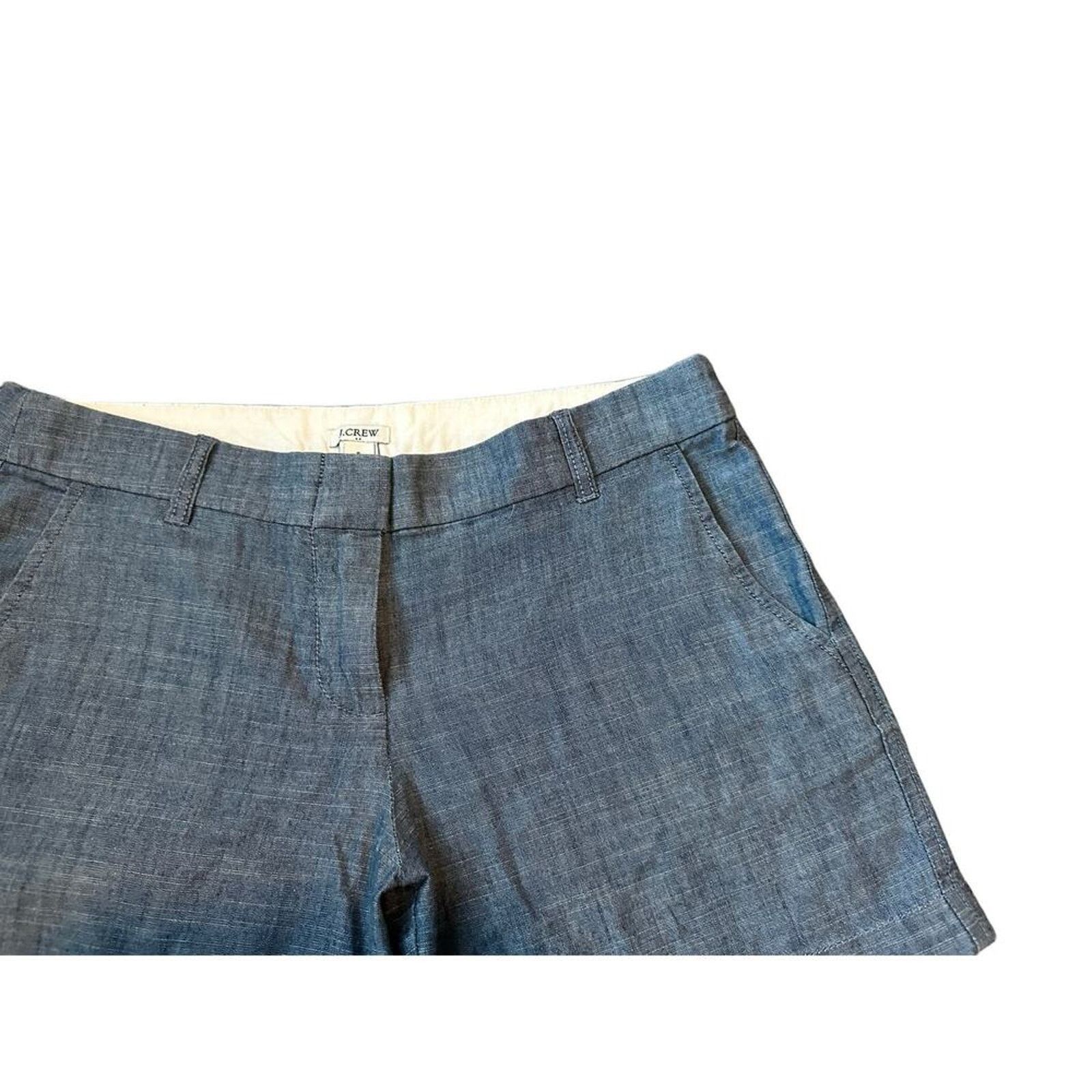 J.Crew J.Crew Blue Casual Cotton Blue Classic Chambray Shorts Size 28" / US 6 / IT 42 - 7 Thumbnail