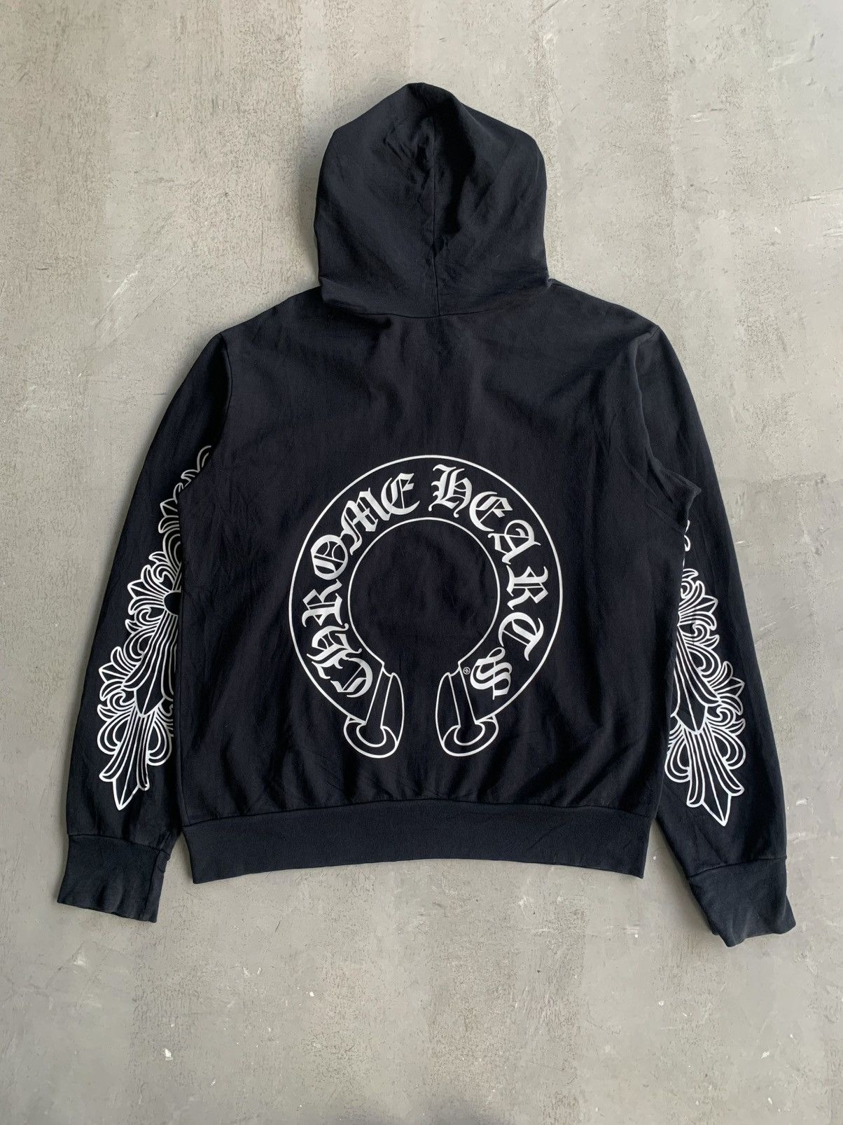 Chrome Hearts Rare 2000s - Floral Horseshoe Zip Hoodie Size US S / EU 44-46 / 1 - 2 Thumbnail