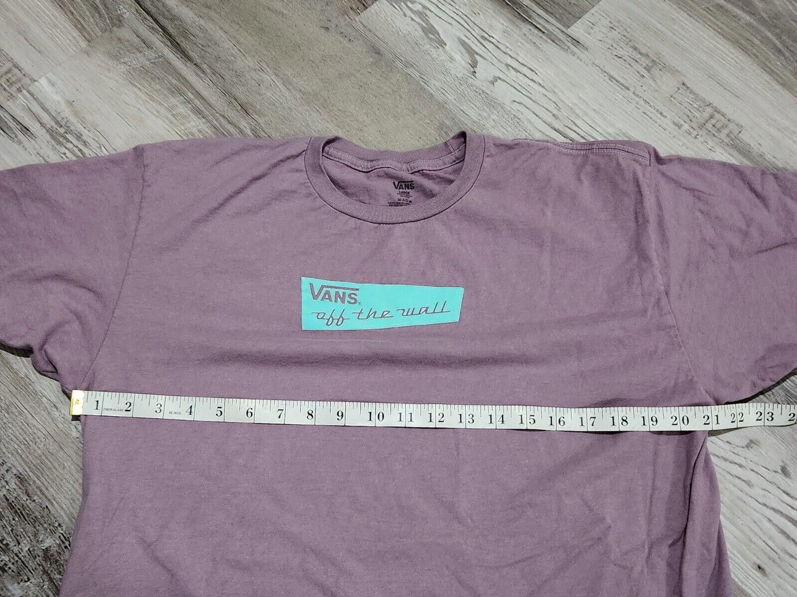 Designer Vans Off The Wall Shirt Purple Large Mens Short Sleeve Size US L / EU 52-54 / 3 - 5 Thumbnail