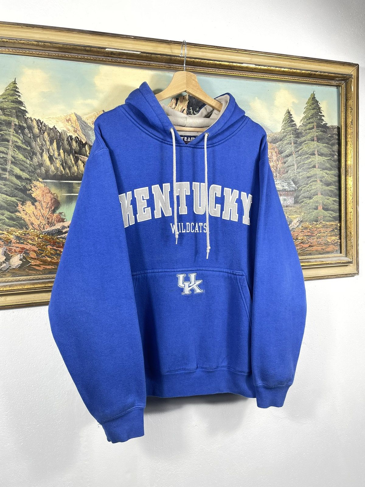 Vintage Retro 90s Kentucky Wildcats Hoodie Spellout Embroidery Logo Size US M / EU 48-50 / 2 - 3 Thumbnail