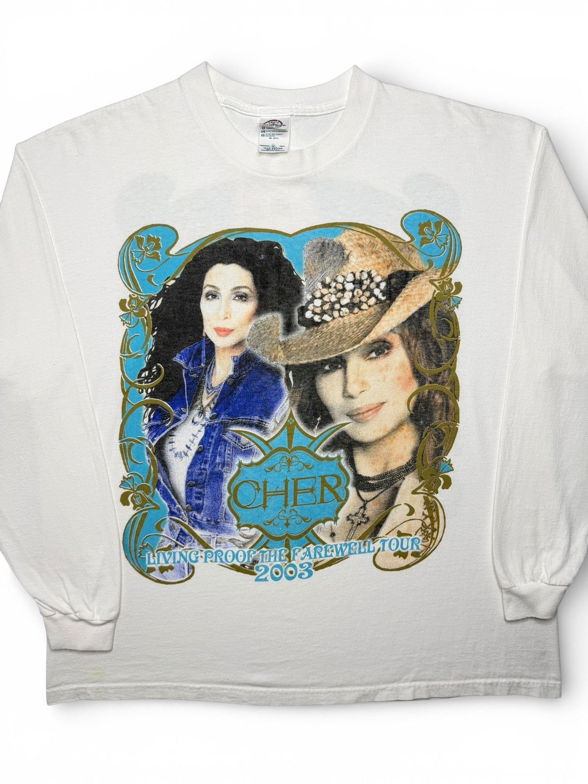 Band Tees Vintage 2003 Cher Living Proof Farewell Tour Tee Size US XL / EU 56 / 4 - 4 Thumbnail
