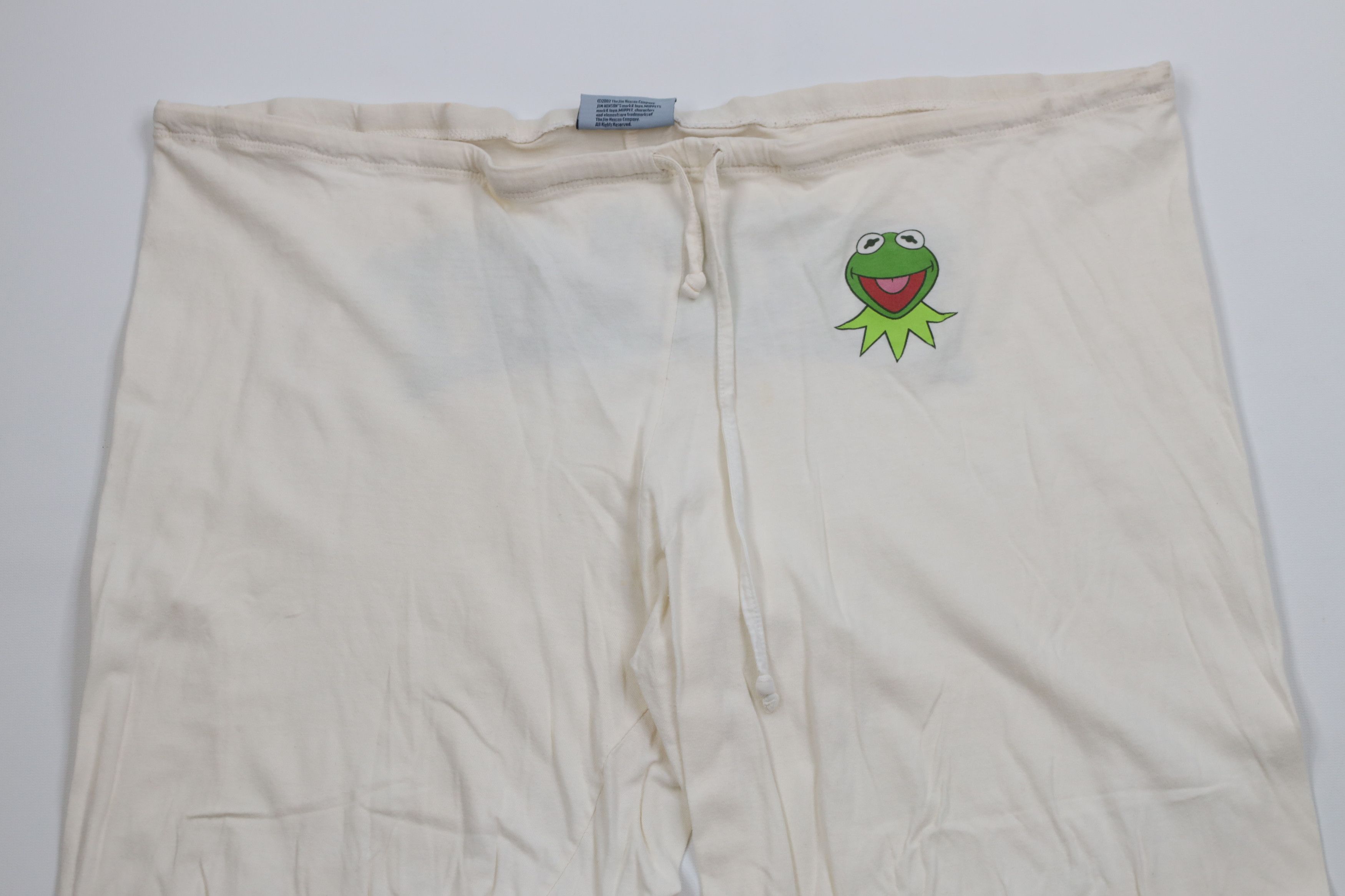 Vintage Vintage Y2K 2002 Muppets Kermit the Frog Wide Leg Pants Size 42" / US 20 - 2 Thumbnail
