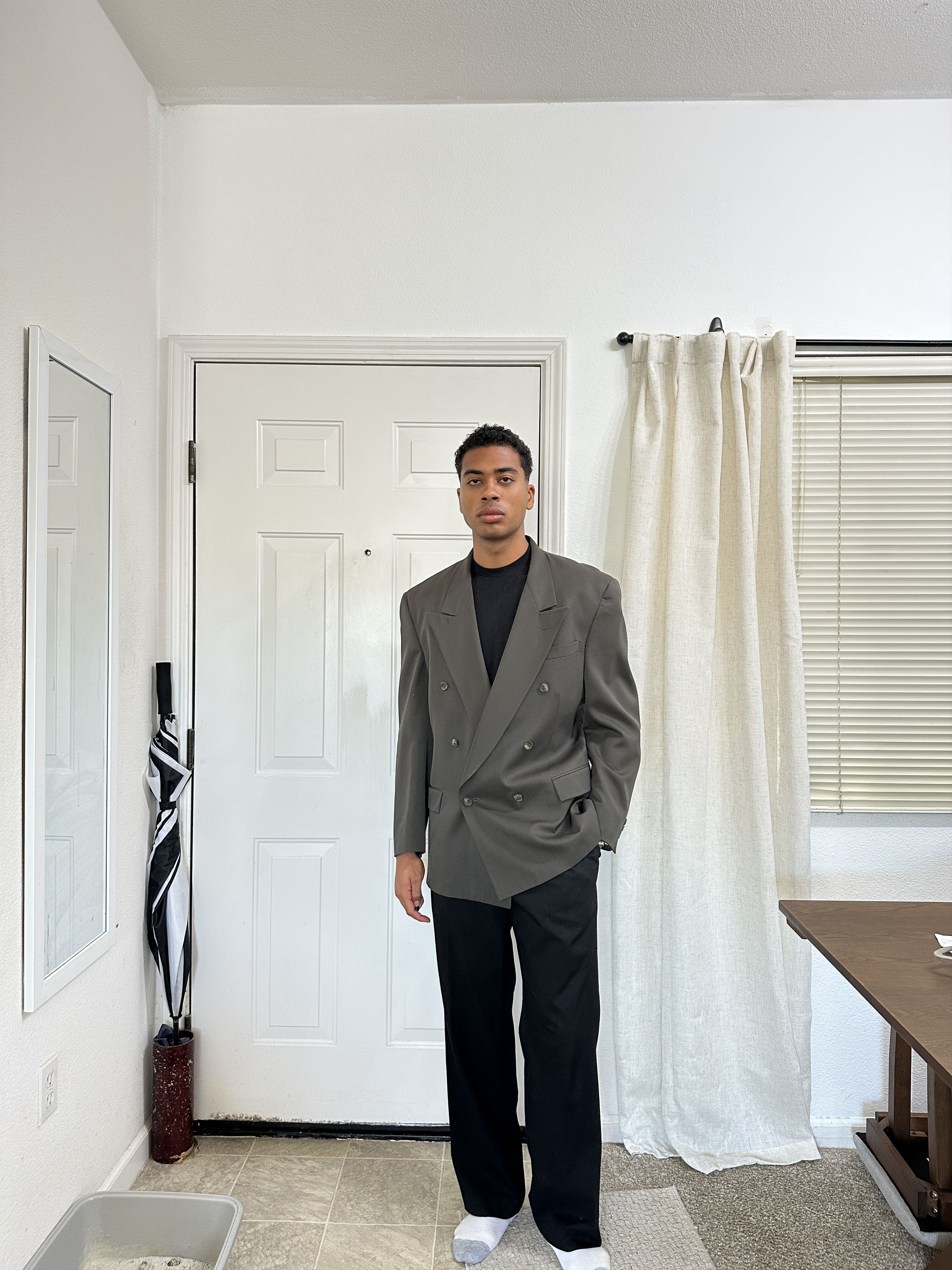 Christian Dior Monsieur Christian Dior Vintage Double-Breasted Blazer — 44R / Size 44R - 7 Thumbnail