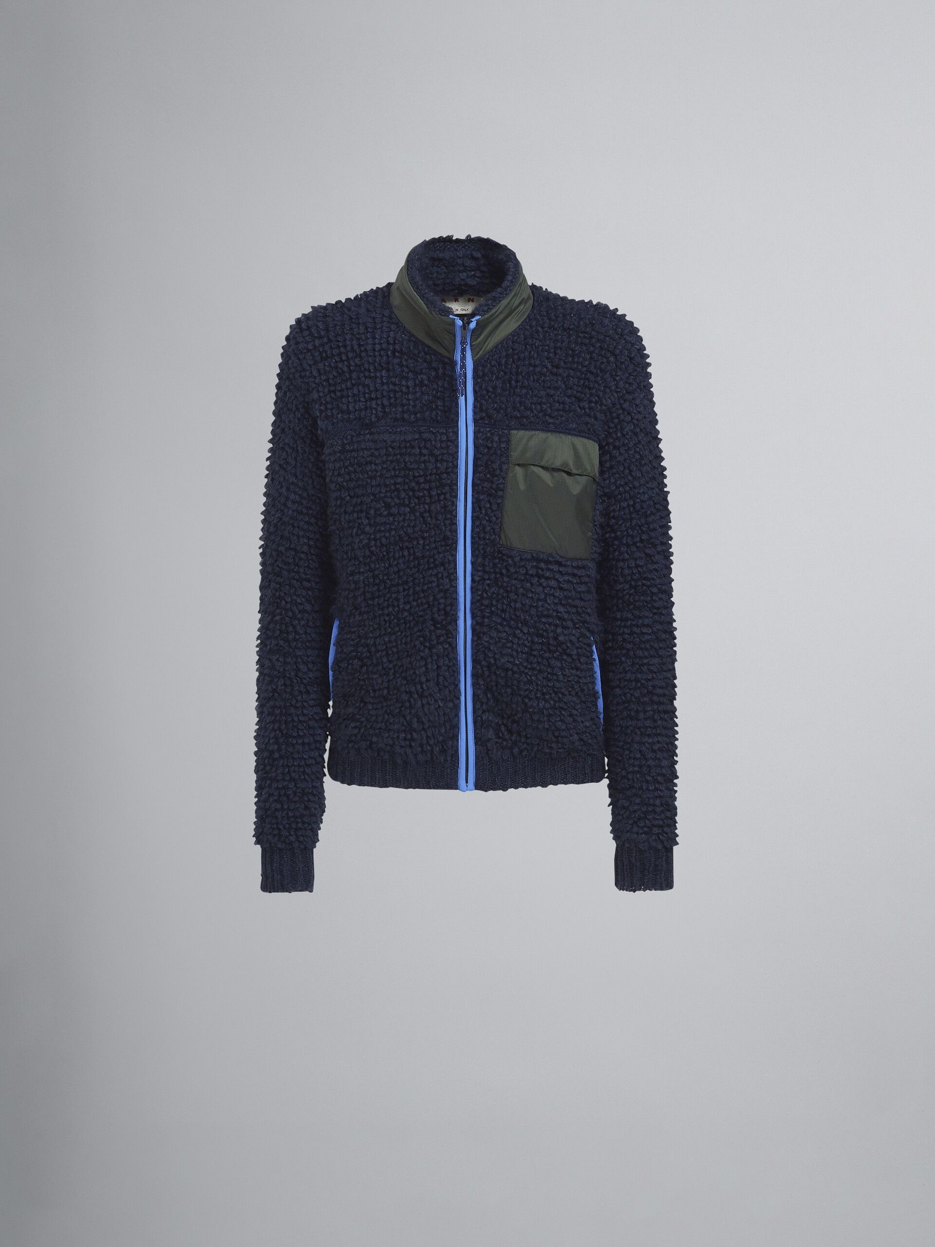 Marni o1y0225 Cardigan in Navy Blue Size US M / EU 48-50 / 2 - 1 Thumbnail