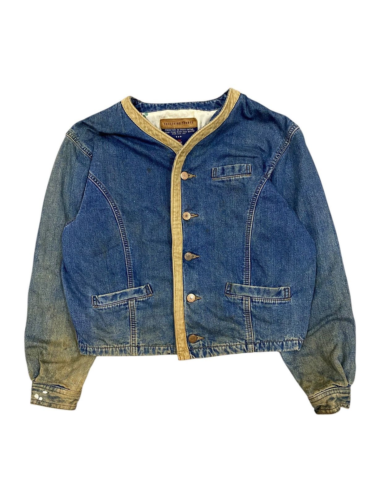 Edwin × Vintage Vtg 80s Edwin Denim Jacket Size M / US 6-8 / IT 42-44 - 1 Thumbnail