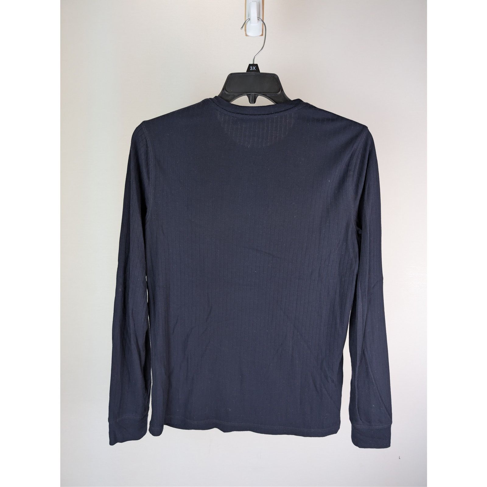 Vince o1rshd1 CC20 Raw Edge Long Sleeve Henley T-Shirt in Blue Size US S / EU 44-46 / 1 - 10 Thumbnail