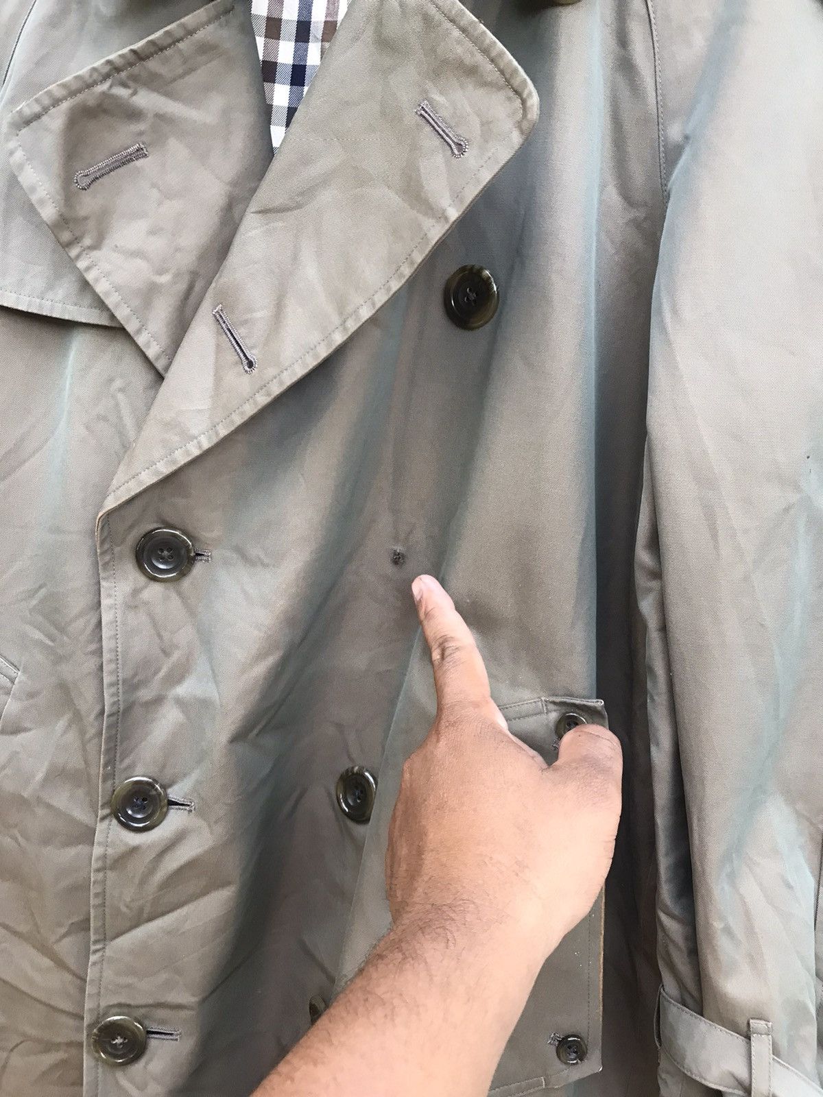 Aquascutum × Beauty Beast VINTAGE AQUASCUTUM LONDON TRENCH COAT JACKET Size US M / EU 48-50 / 2 - 17 Thumbnail