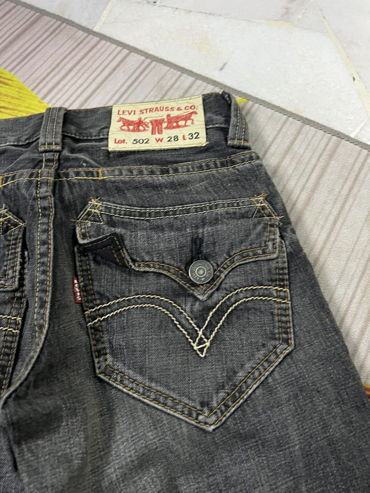 Levi's × Levi's Vintage Clothing VINTAGE 90’s STYLE LEVIS 502 FADED JEANS Size US 28 / EU 44 - 20 Thumbnail