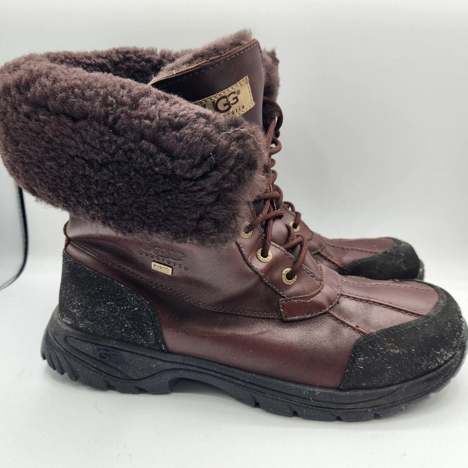 Ugg Ugg Australia Butte Brown Leather Men Boots Size 12 Size US 12 / EU 45 - 9 Thumbnail