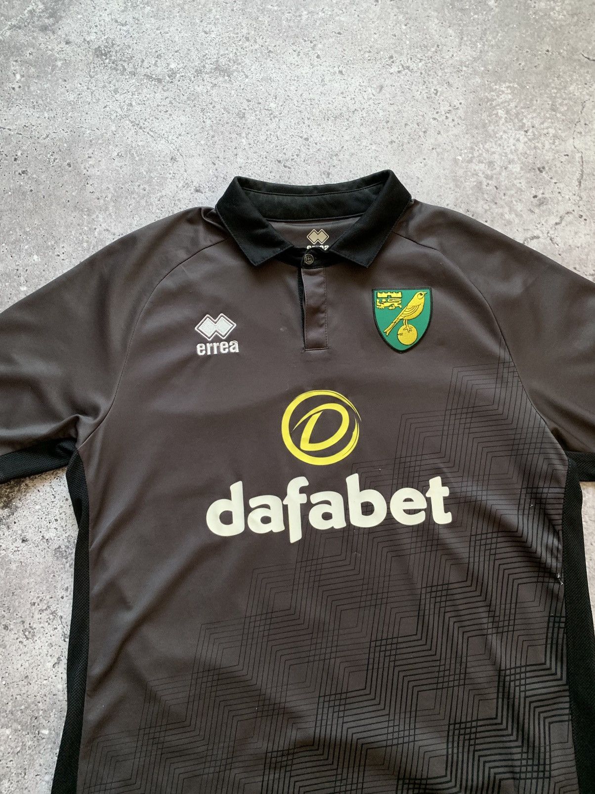 Errea 🔥ERREA NORWICH CITY 2019/20 THIRD FOOTBALL SHIRT JERSEY Size US XL / EU 56 / 4 - 3 Thumbnail