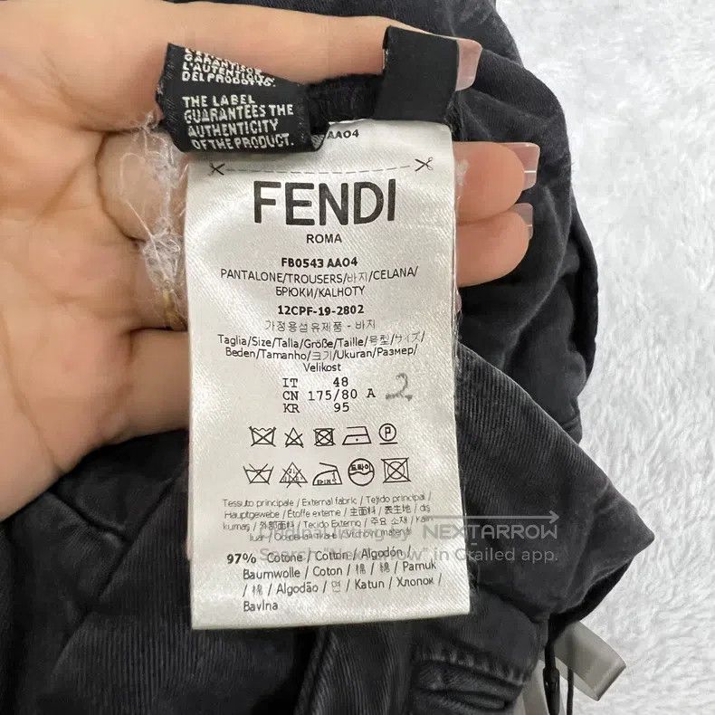 Fendi Fendi Black Washed Straight Pants Size US 32 / EU 48 - 4 Thumbnail