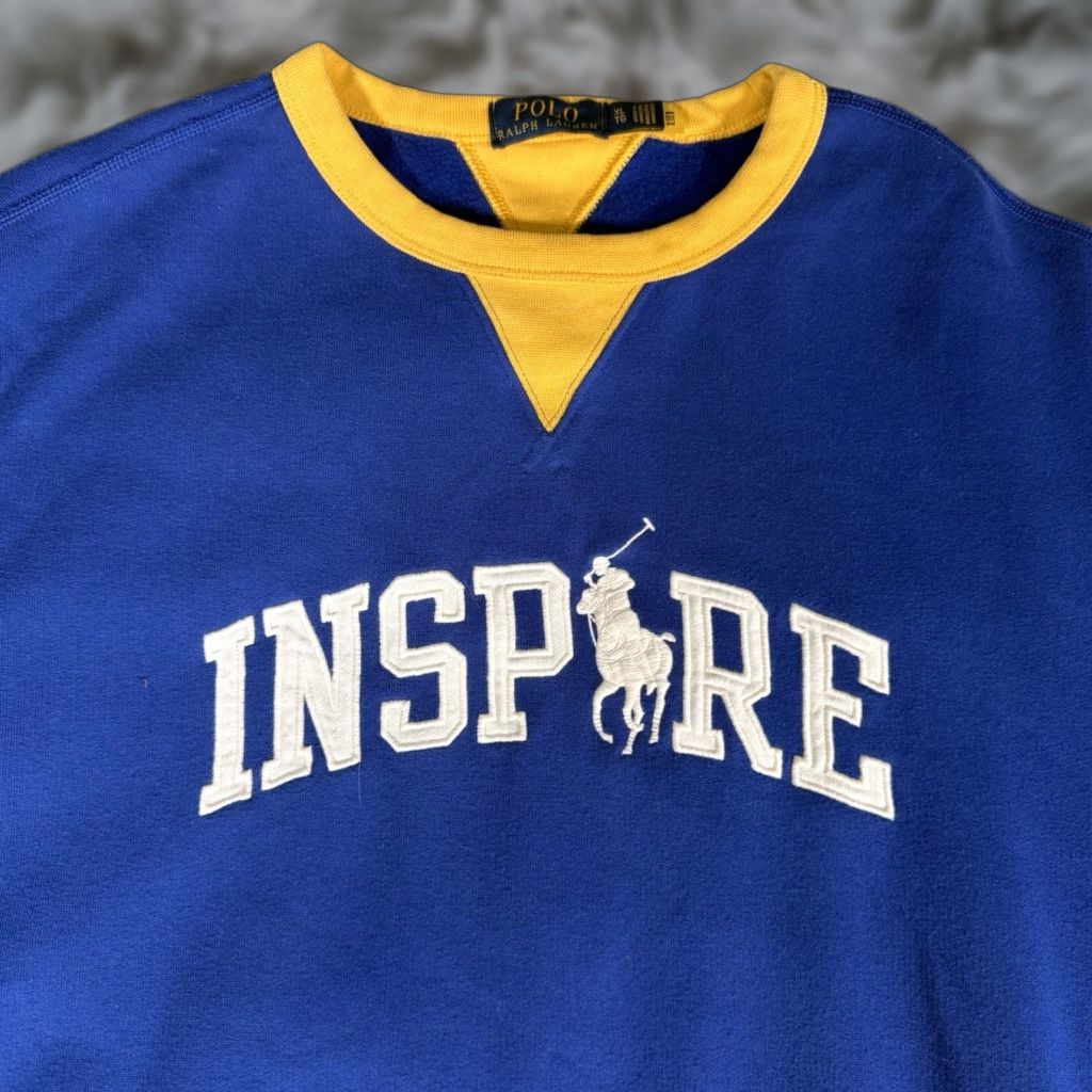 Polo Ralph Lauren Polo Ralph Lauren Sweatshirt Mens XL Embroidered Blue Inspire Crewneck Size US XL / EU 56 / 4 - 1 Thumbnail