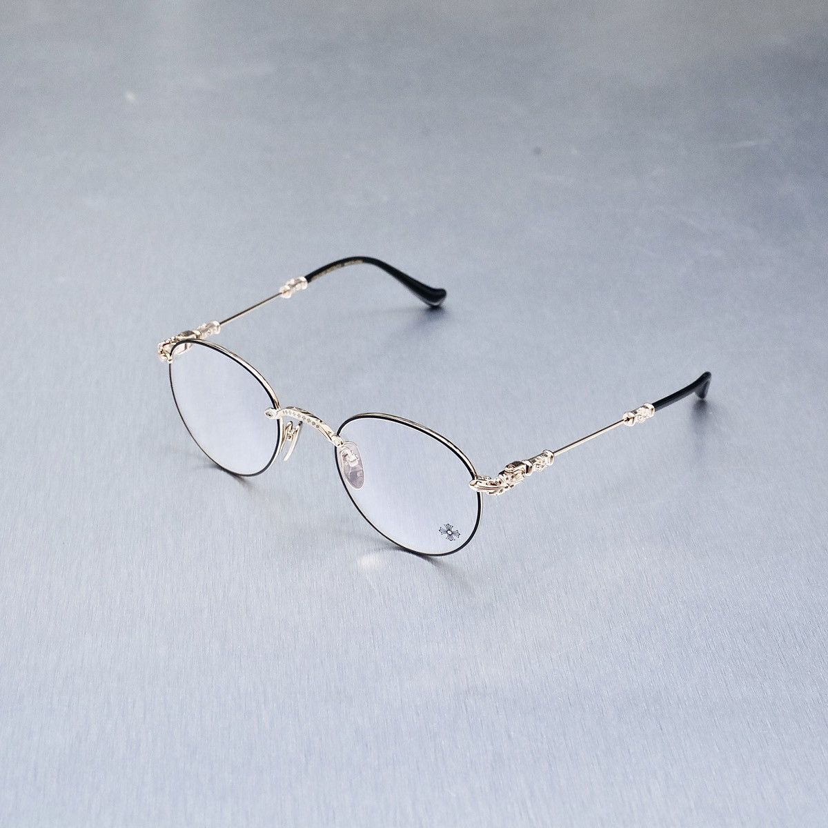 image of Chrome Hearts Bubba - A Glasses in Matte Black, Men's