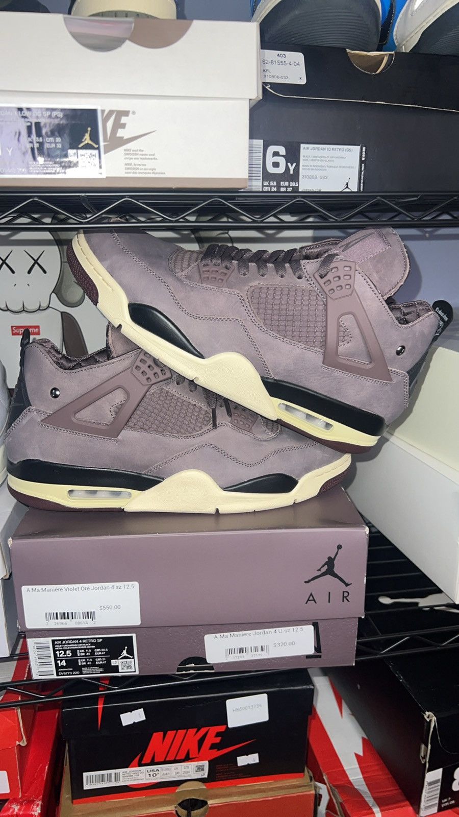 Jordan Brand Jordan 4 a ma violet ore Size US 12.5 / EU 45-46 - 5 Thumbnail
