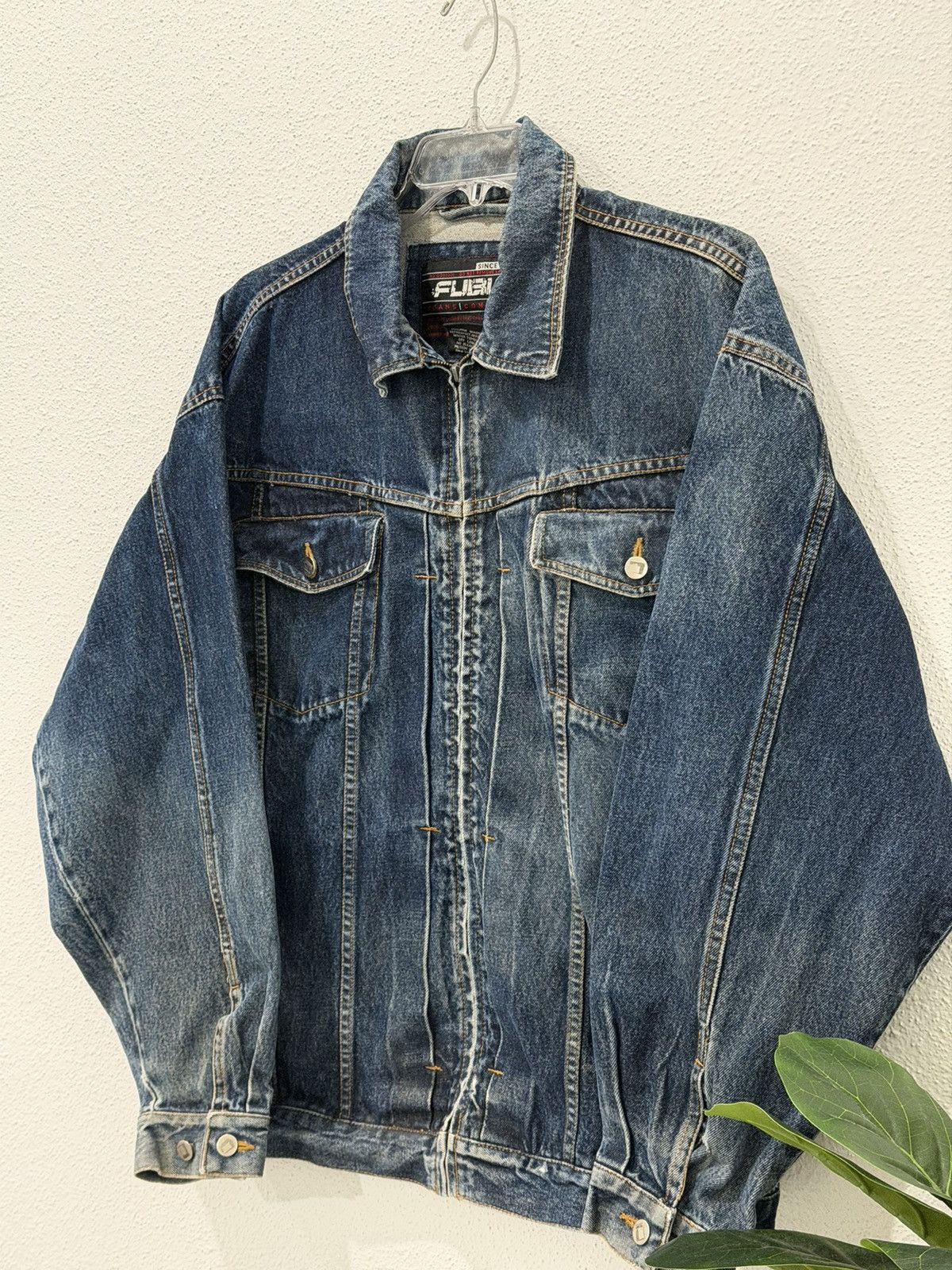 Fubu Vintage Y2K FUBU Denim Trucker Jacket XL Streetwear Hip Hop Size US XL / EU 56 / 4 - 3 Thumbnail