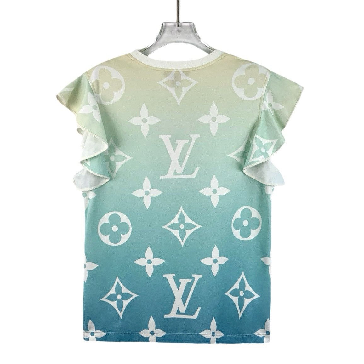 Louis Vuitton Louis Vuitton Blue All Over Print Sleeveless T-Shirt K26WX Size XL / US 12-14 / IT 48-50 - 2 Thumbnail