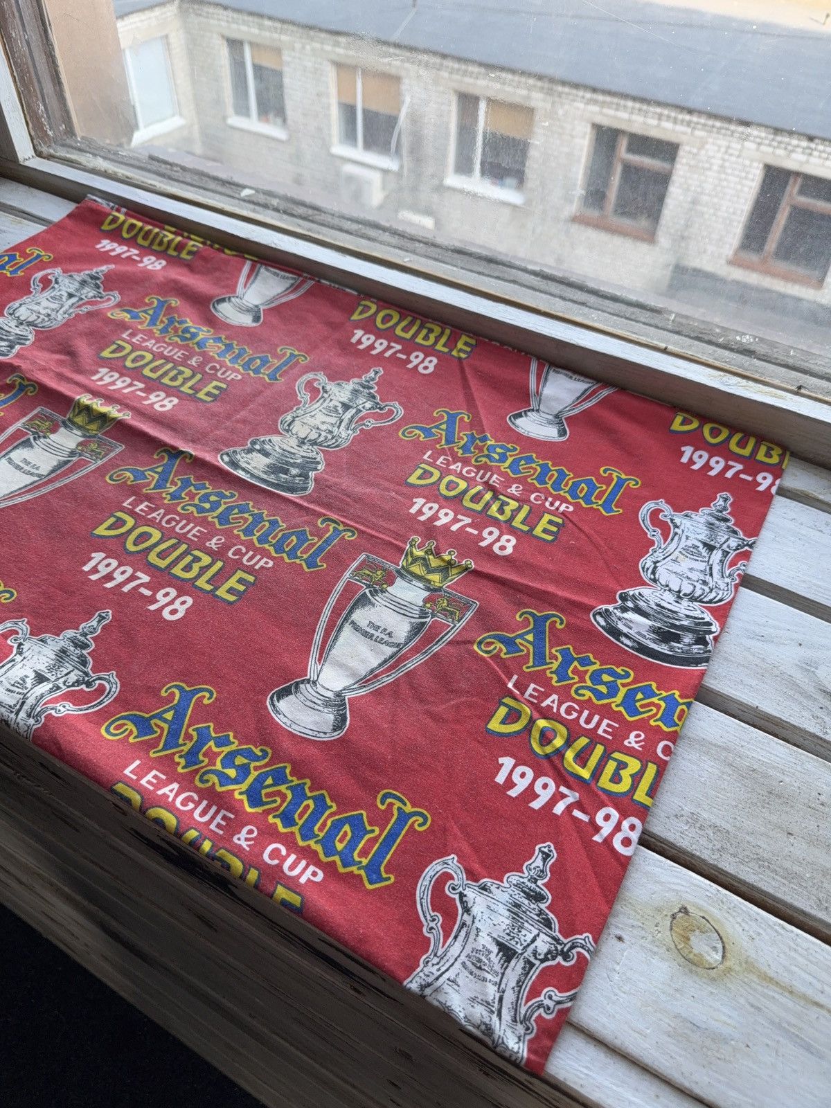 Other Vintage Faded Arsenal Double 1997-98 Pillow Case Fan Decor Size ONE SIZE - 6 Thumbnail
