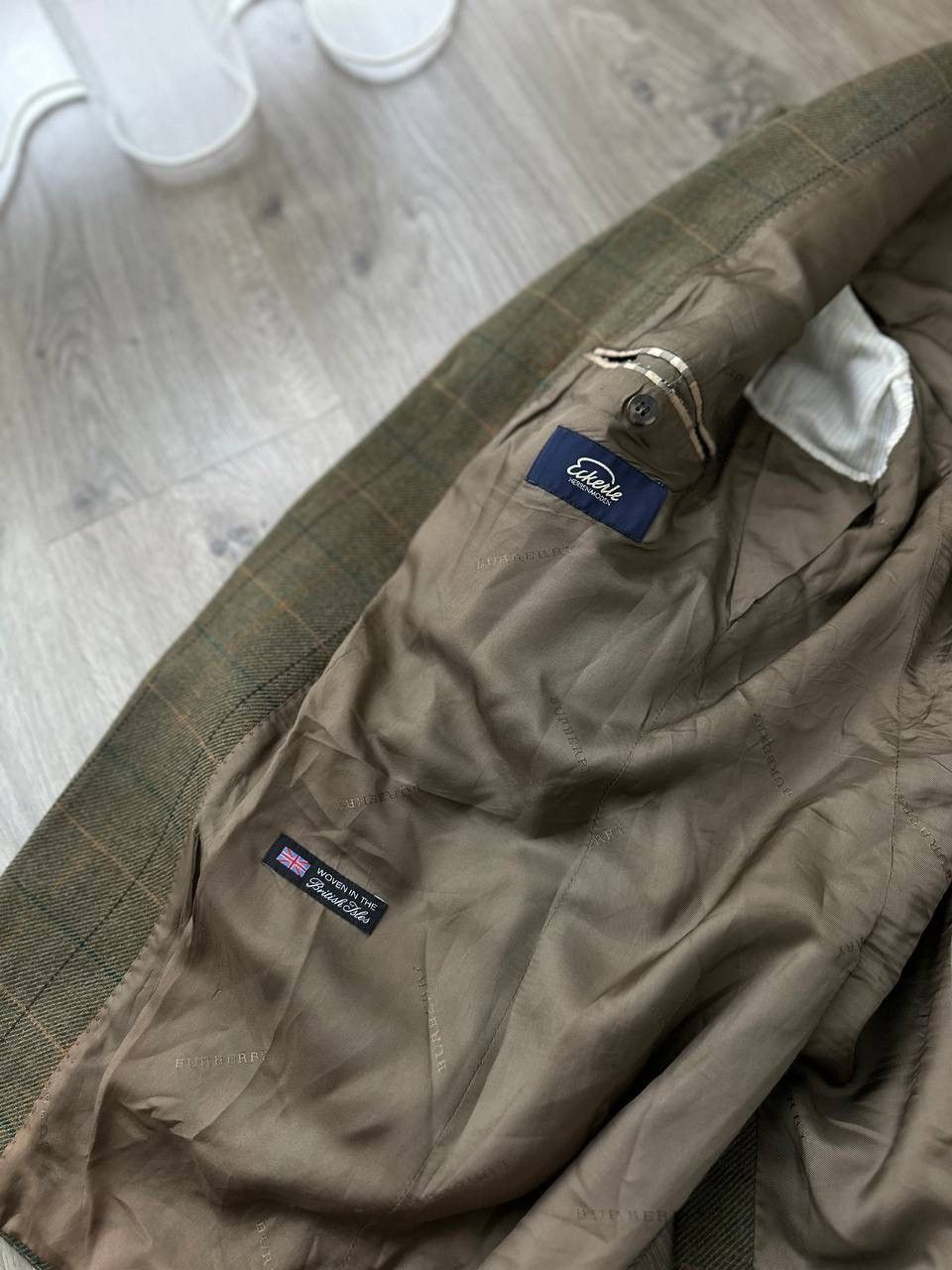 Burberry × Vintage Vintage Blazer Burberry Mens Eckerle Herrenmoden Jacket Size 38R - 14 Thumbnail