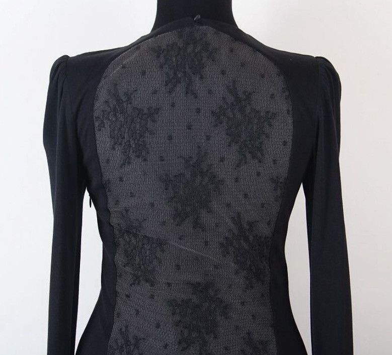 Alexander McQueen Alexander McQueen 2005 Hitchcock Runway Lace Back Maxi Dress Size M / US 6-8 / IT 42-44 - 3 Thumbnail