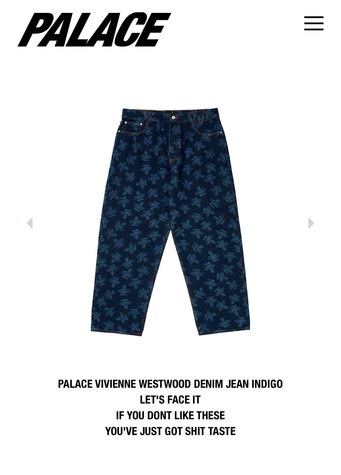 Palace × Vivienne Westwood Vivienne Westwood x Palace Logo Denim Jeans Size US 28 / EU 44 - 15 Thumbnail