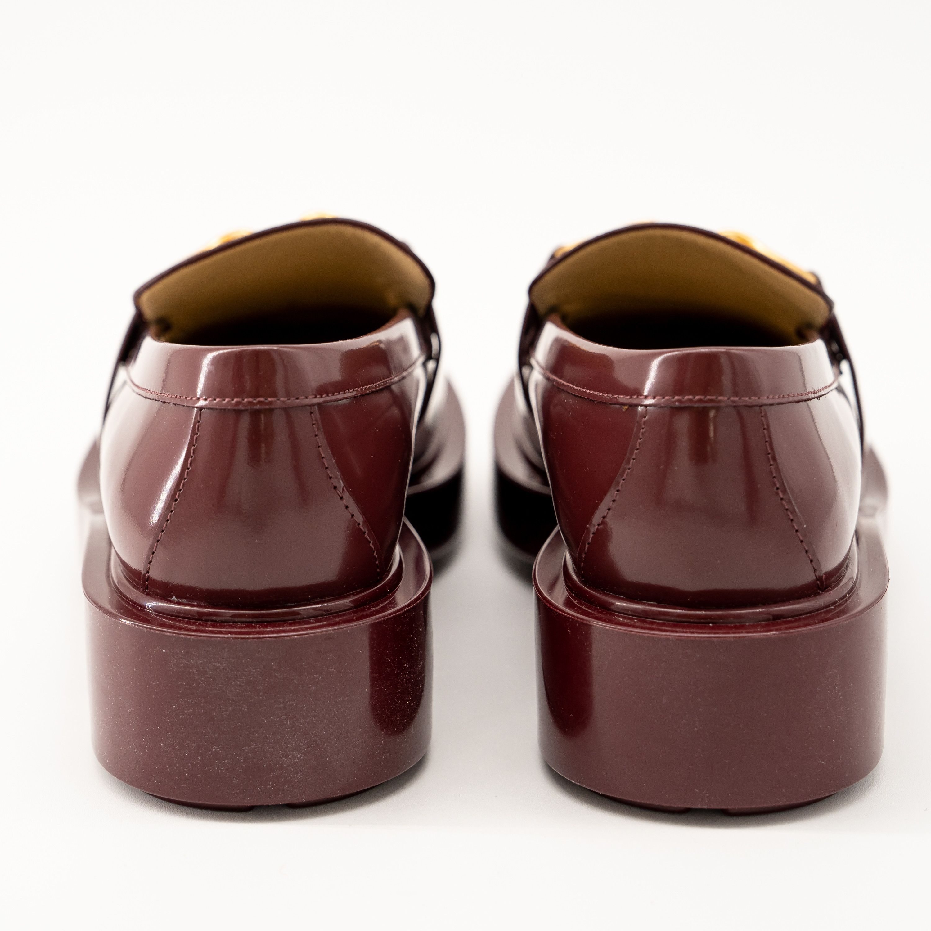 Bottega Veneta 40 10 us Bottega Veneta Monsieur Chunky Loafers Burgundy Size US 10 / IT 40 - 5 Thumbnail