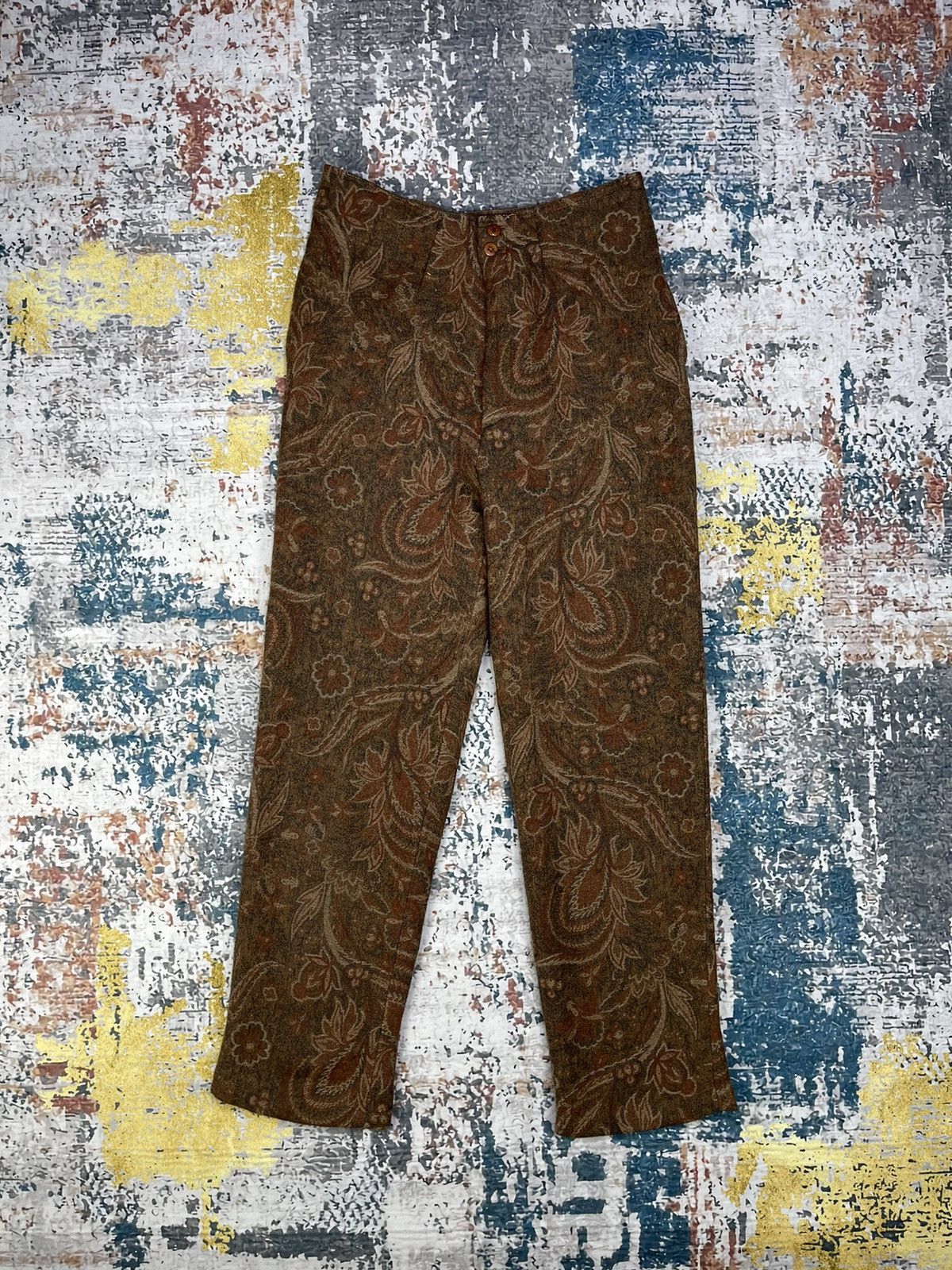 Japanese Brand Vintage Sled Paisley Bryan Pants Size 28" / US 6 / IT 42 - 3 Thumbnail