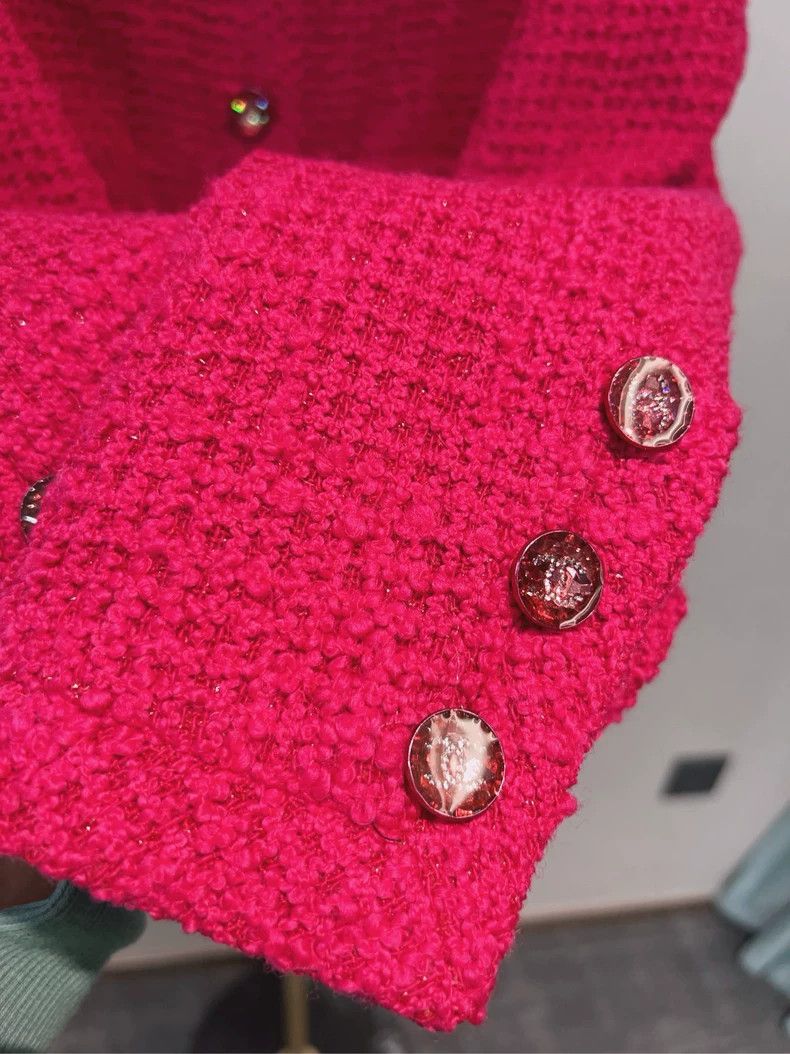Chanel Chanel 2021 autumn and winter rose short jacket Size XS / US 0-2 / IT 36-38 - 4 Thumbnail