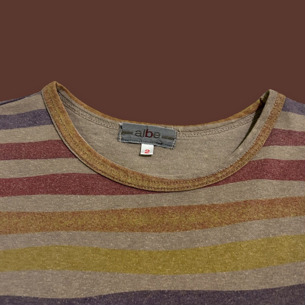 Japanese Brand 1990s Albe - Striped Tee Size US M / EU 48-50 / 2 - 6 Thumbnail