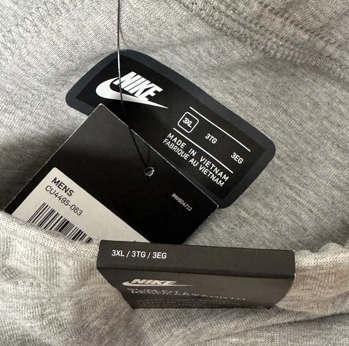 Nike Nike Sportswear Tech Fleece Grey Jogger Pants Men CU4495-063 Size US 44 / EU 60 - 12 Thumbnail